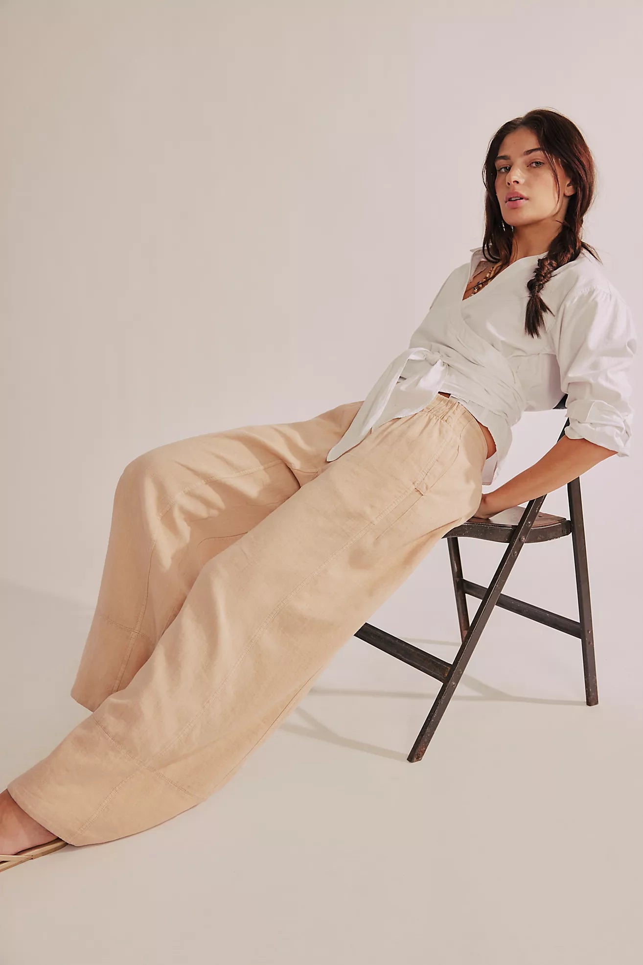 Days End Linen Pull On Pant