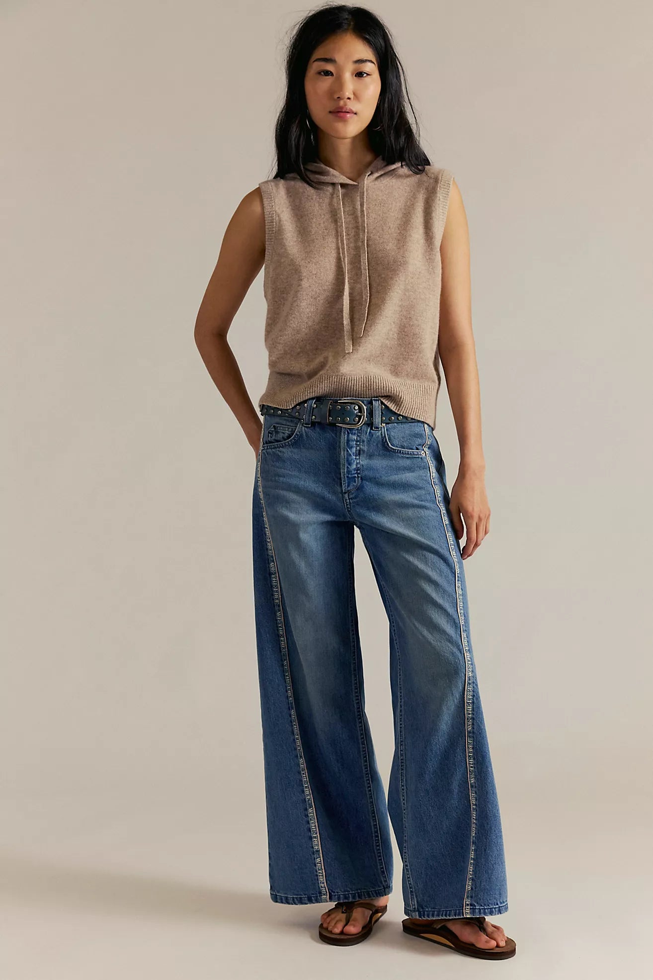 On the Edge Selvedge Wide Leg Jeans