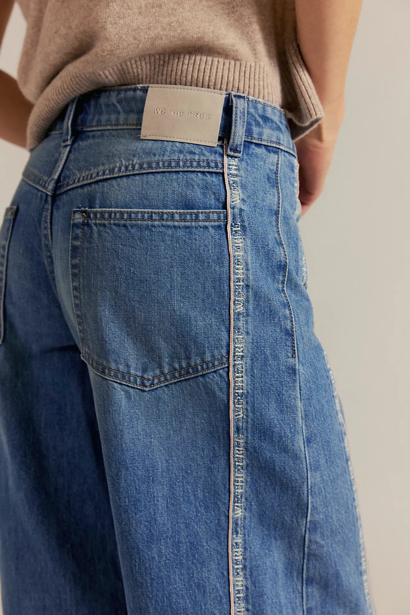 On the Edge Selvedge Wide Leg Jeans