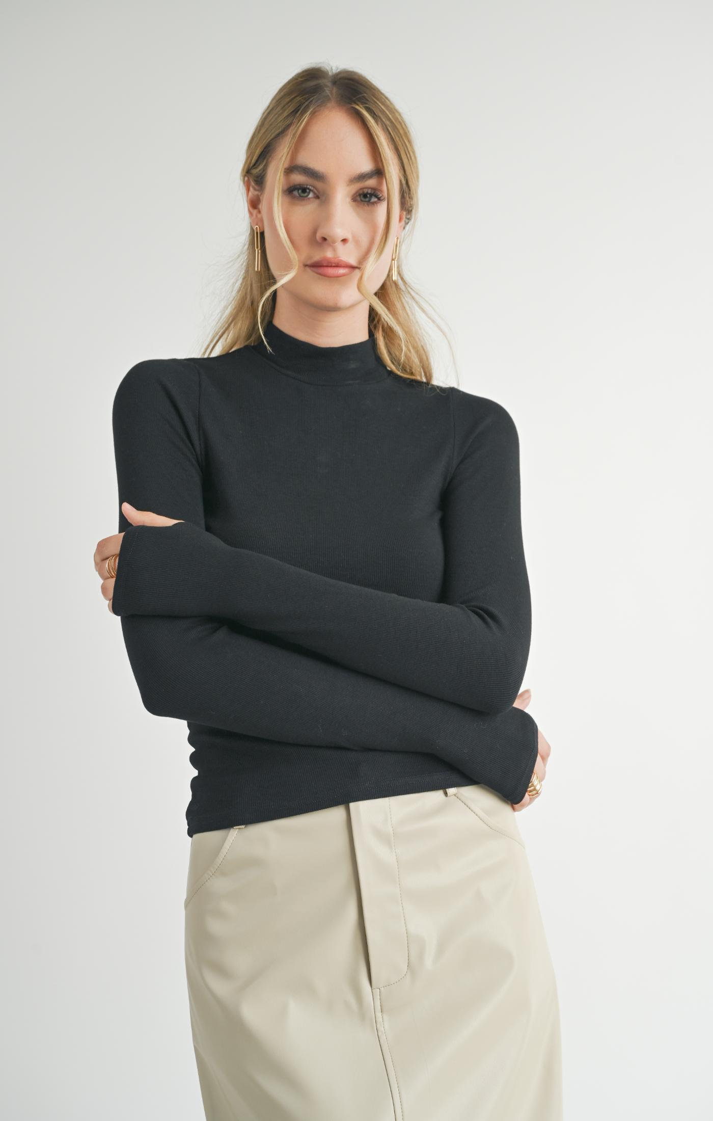 Sadie & Sage Ronan Turtleneck Top