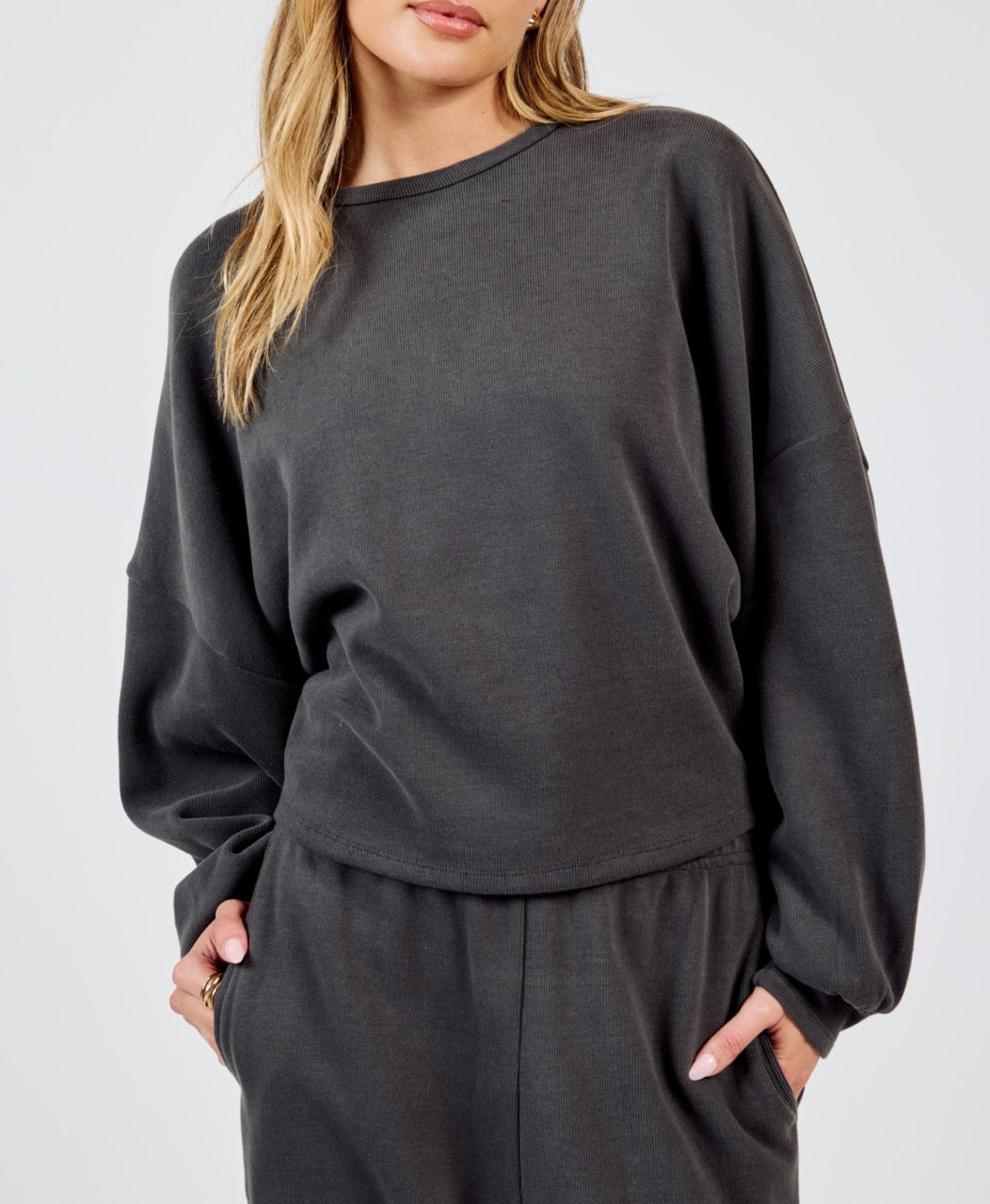 Relaxed Stay Crewneck Knit Top