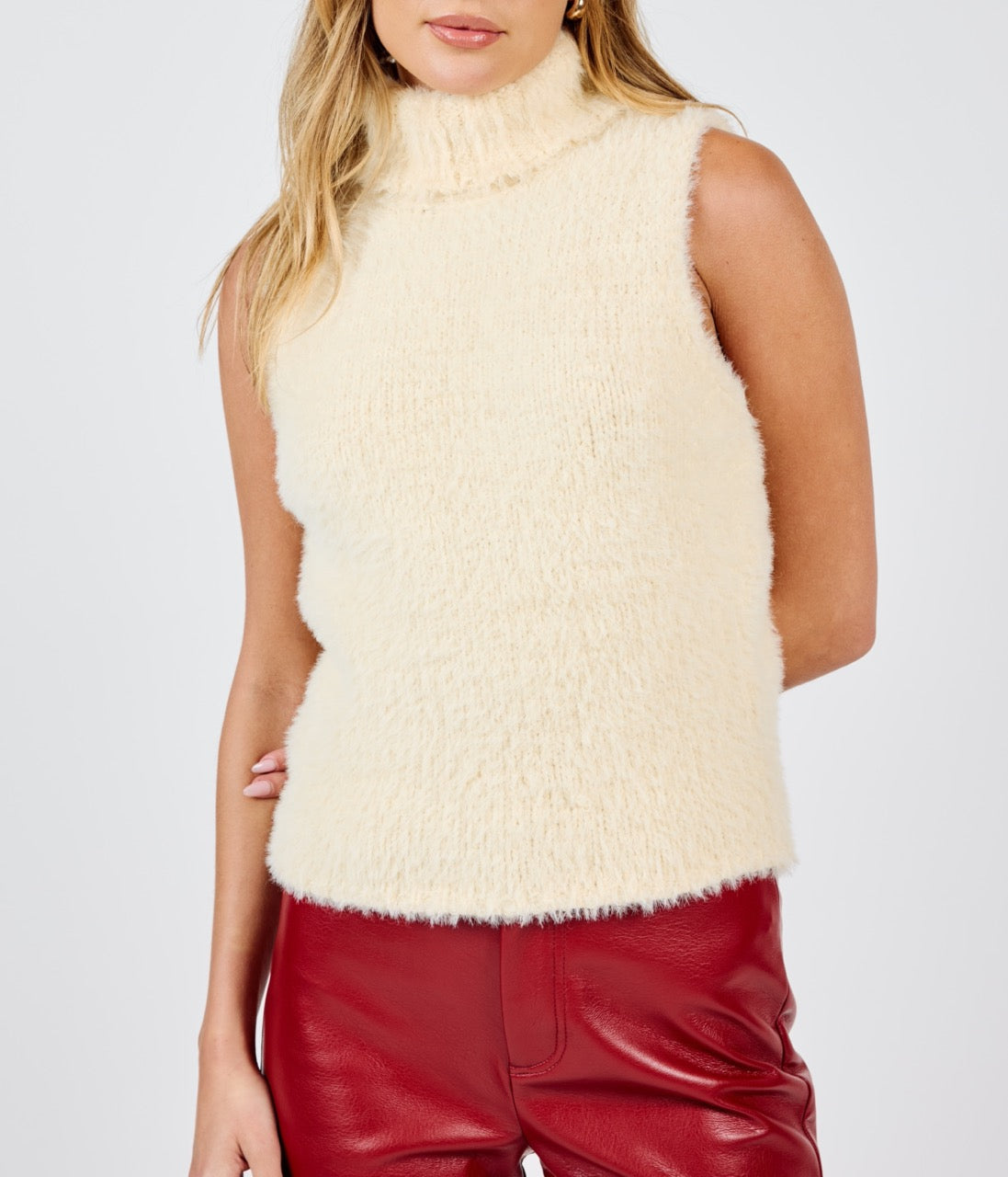 Lexie Sleeveless Turtleneck Sweater