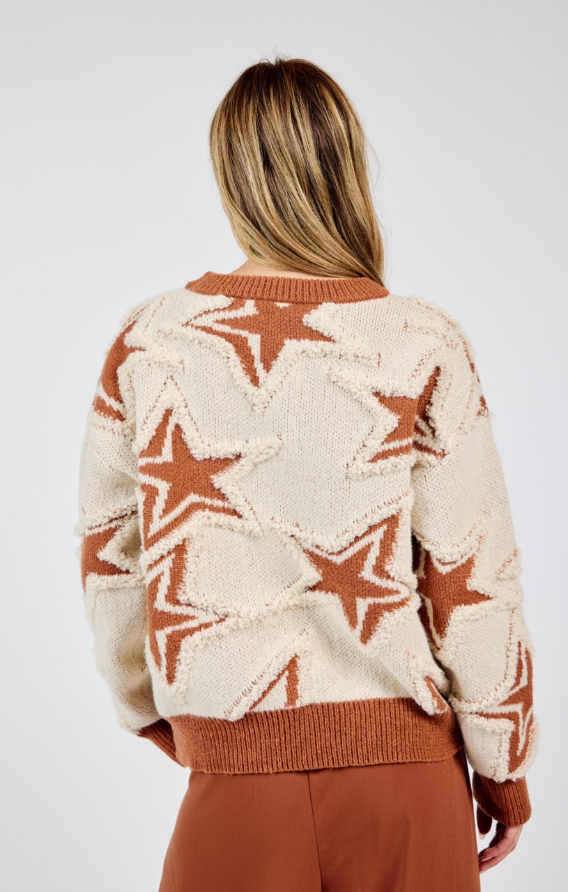 Show Time Start Intarsia Sweater