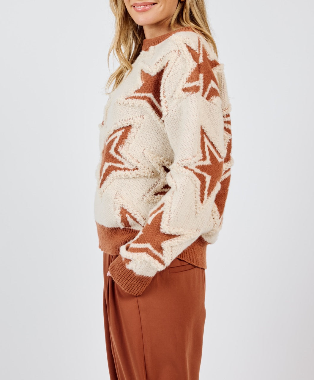 Show Time Start Intarsia Sweater