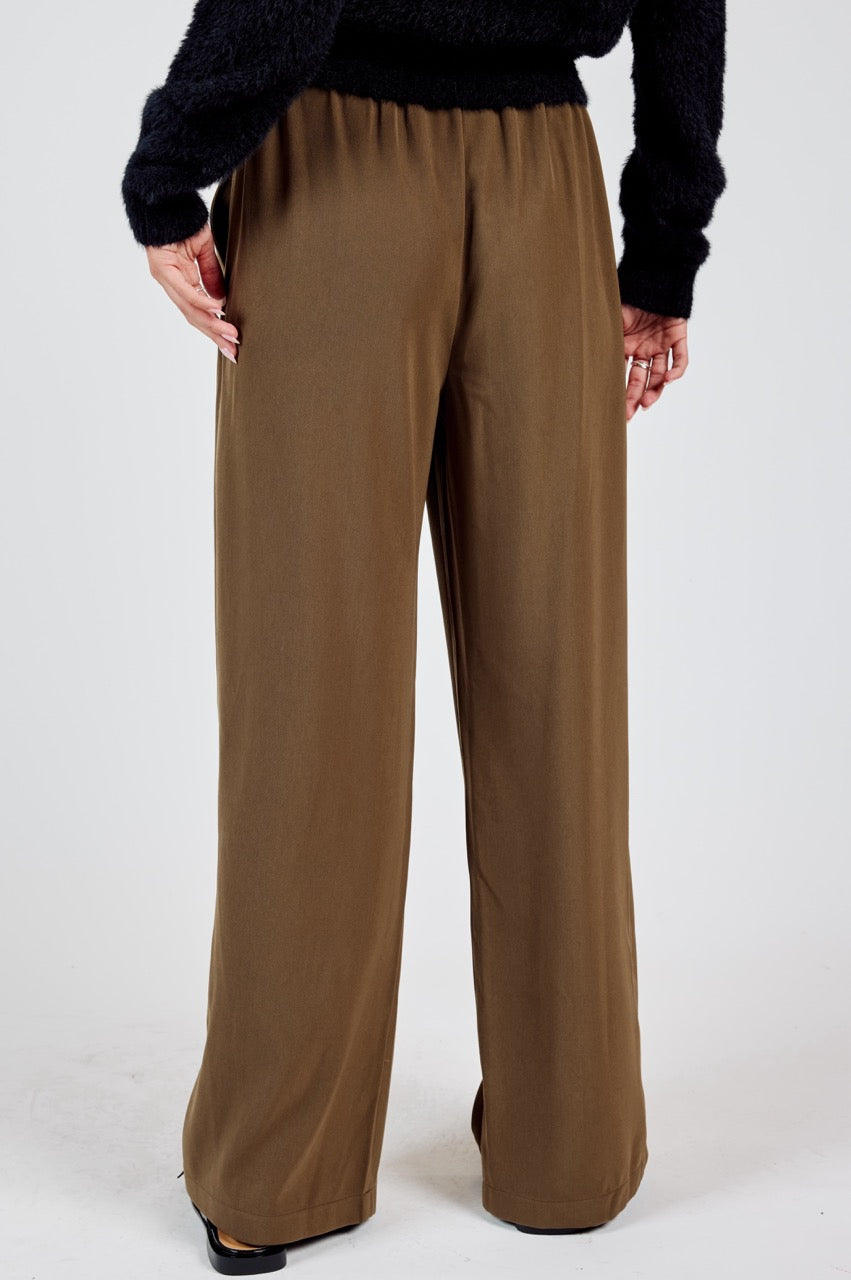 Silent Streets Wide Leg Pleated Pants