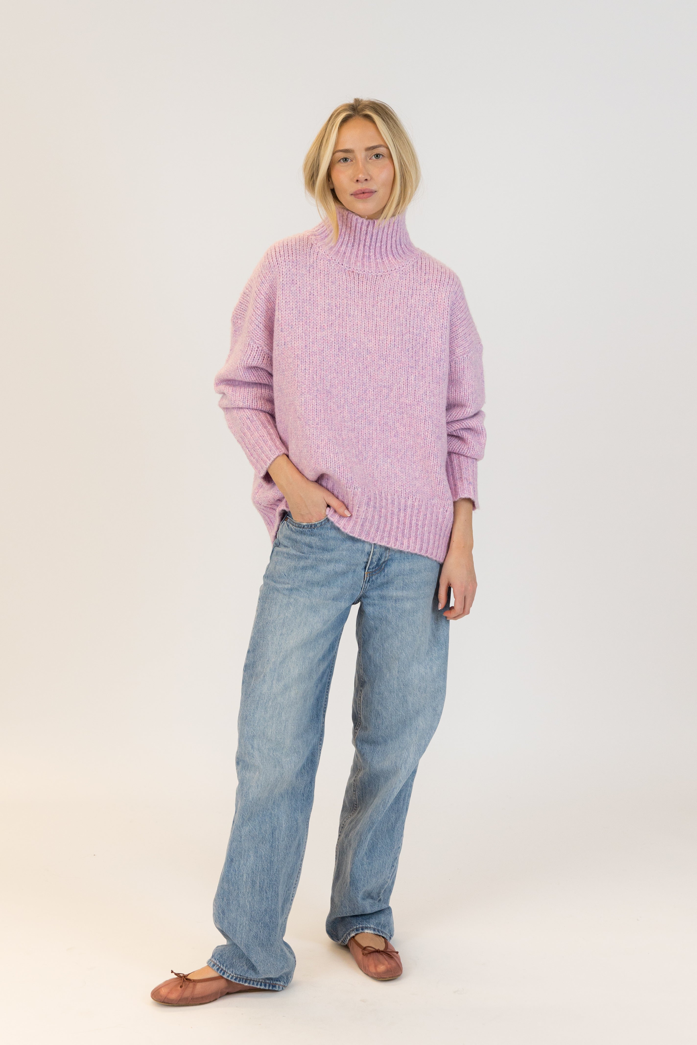 Aggie Mock Neck Sweater