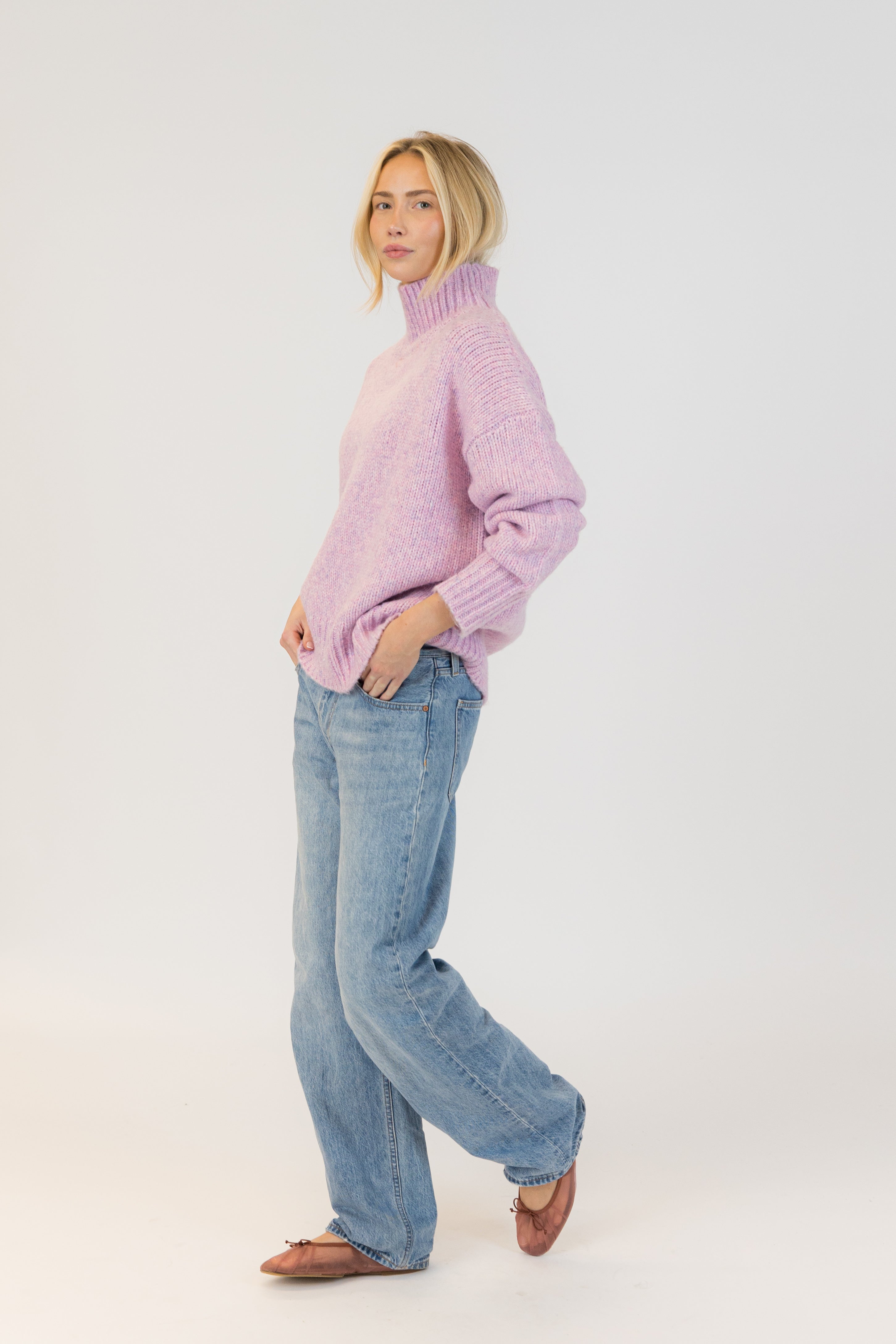 Aggie Mock Neck Sweater