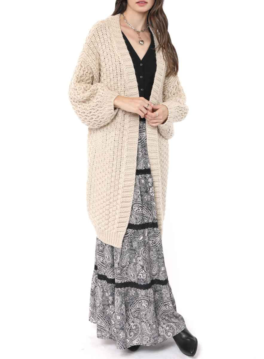 Iggy Hand Knit Chunky Open Cardi
