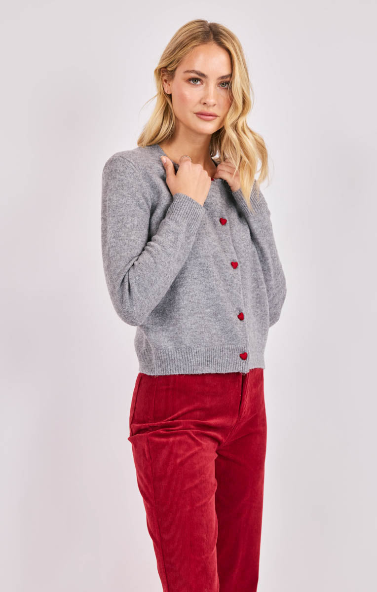 Leighton Heart Button Cardi