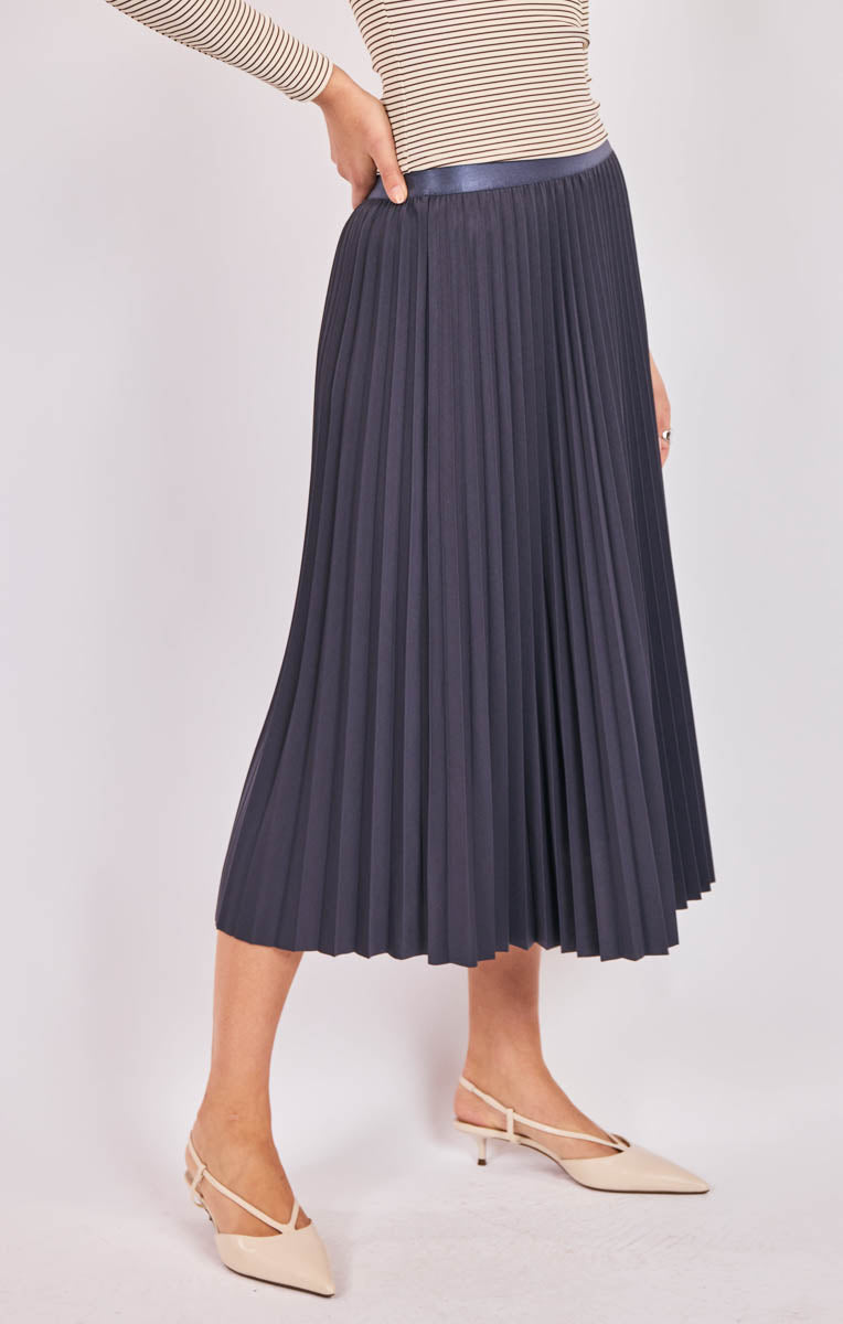 Full of Charm Pleated Midi Skirt