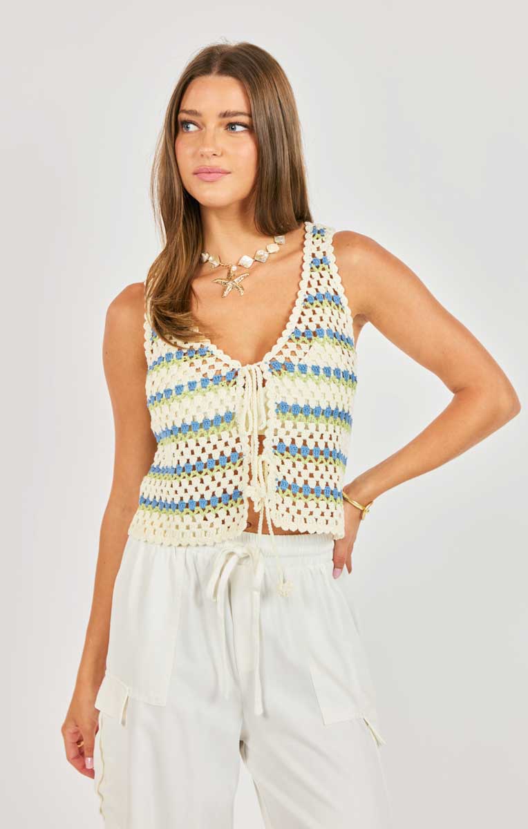 Stairsteps Crochet Vest