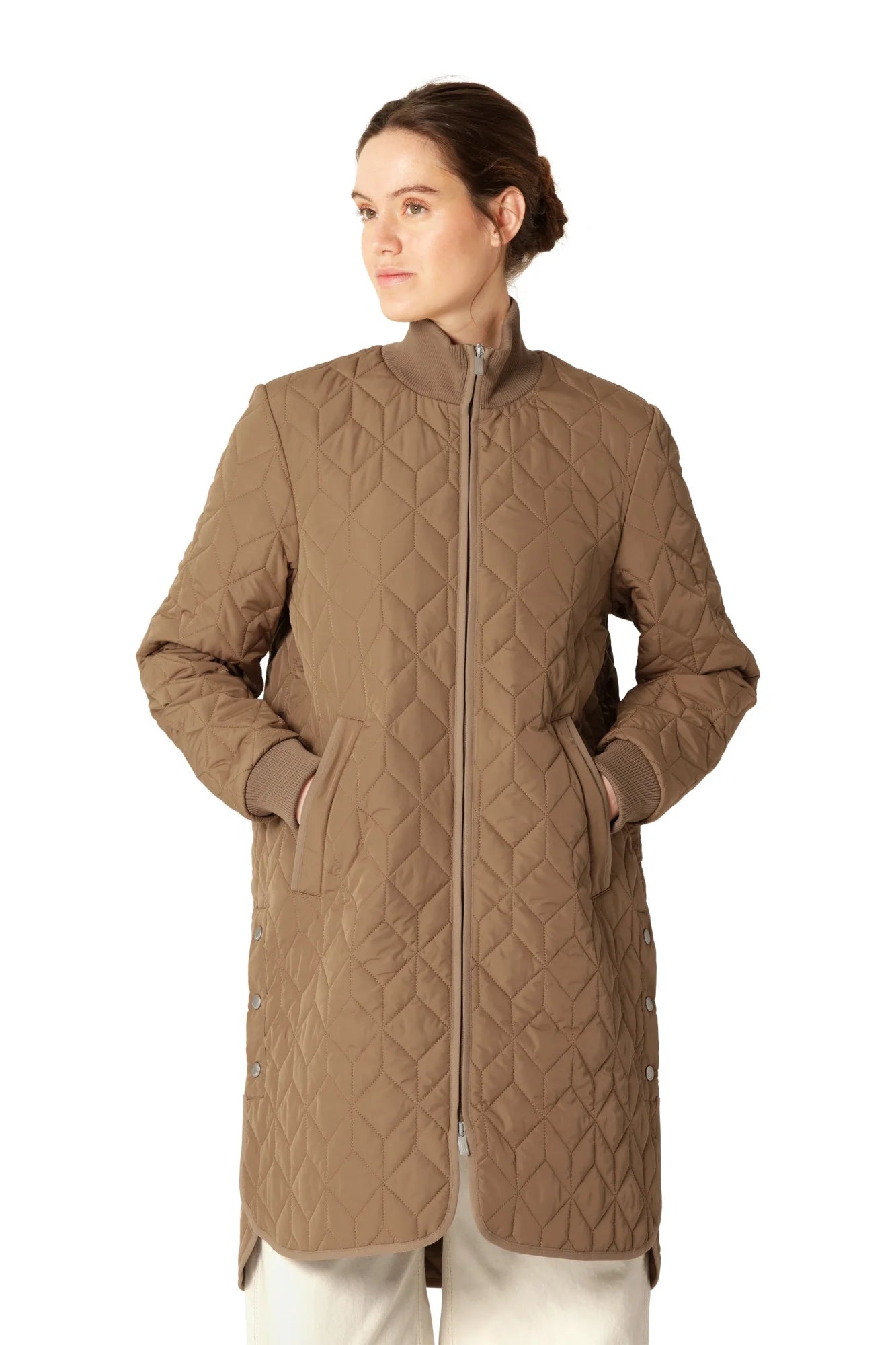 Ilse Jacobsen Long Quilted Coat ART06