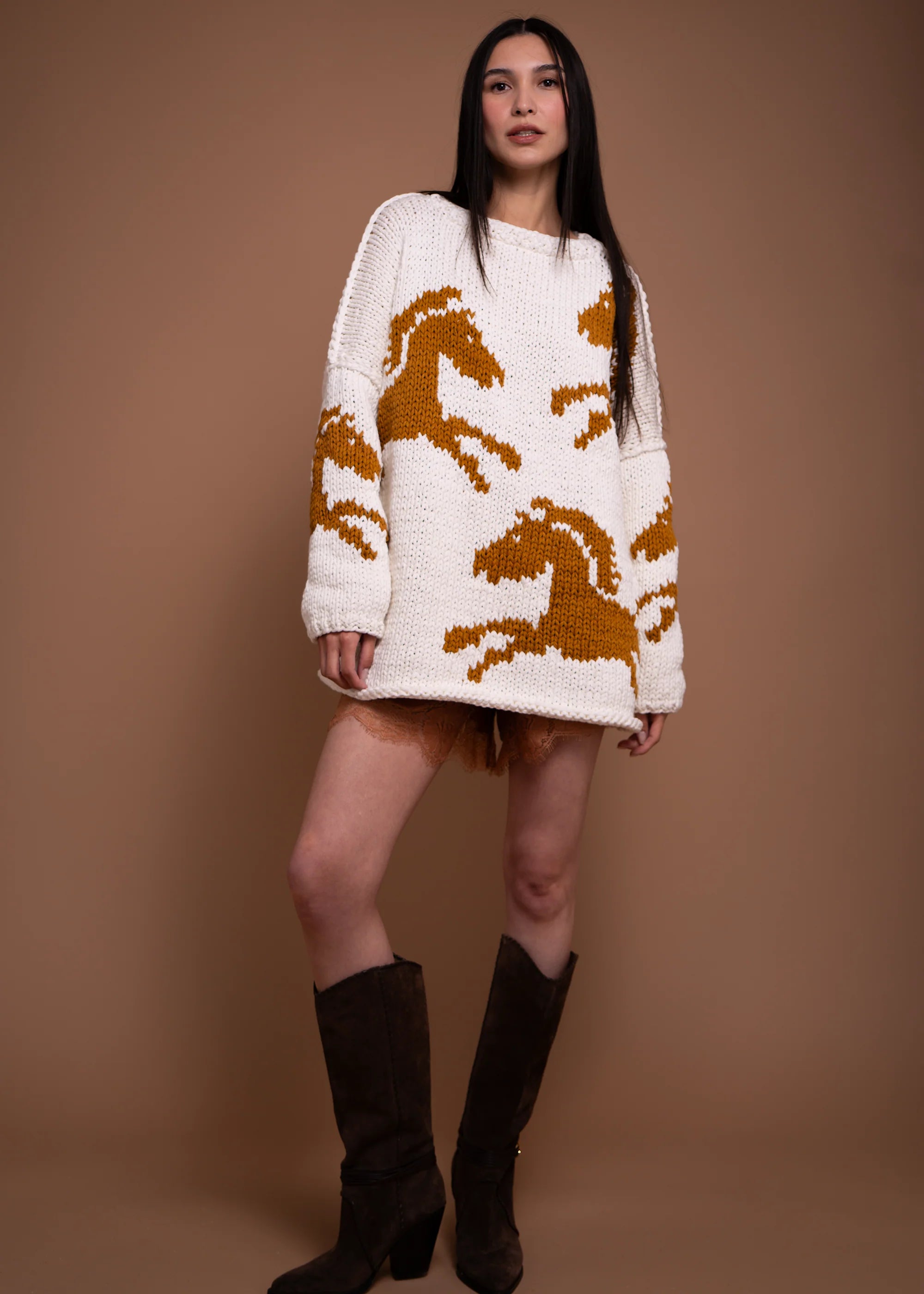 Cotton Wild Horses Pullover