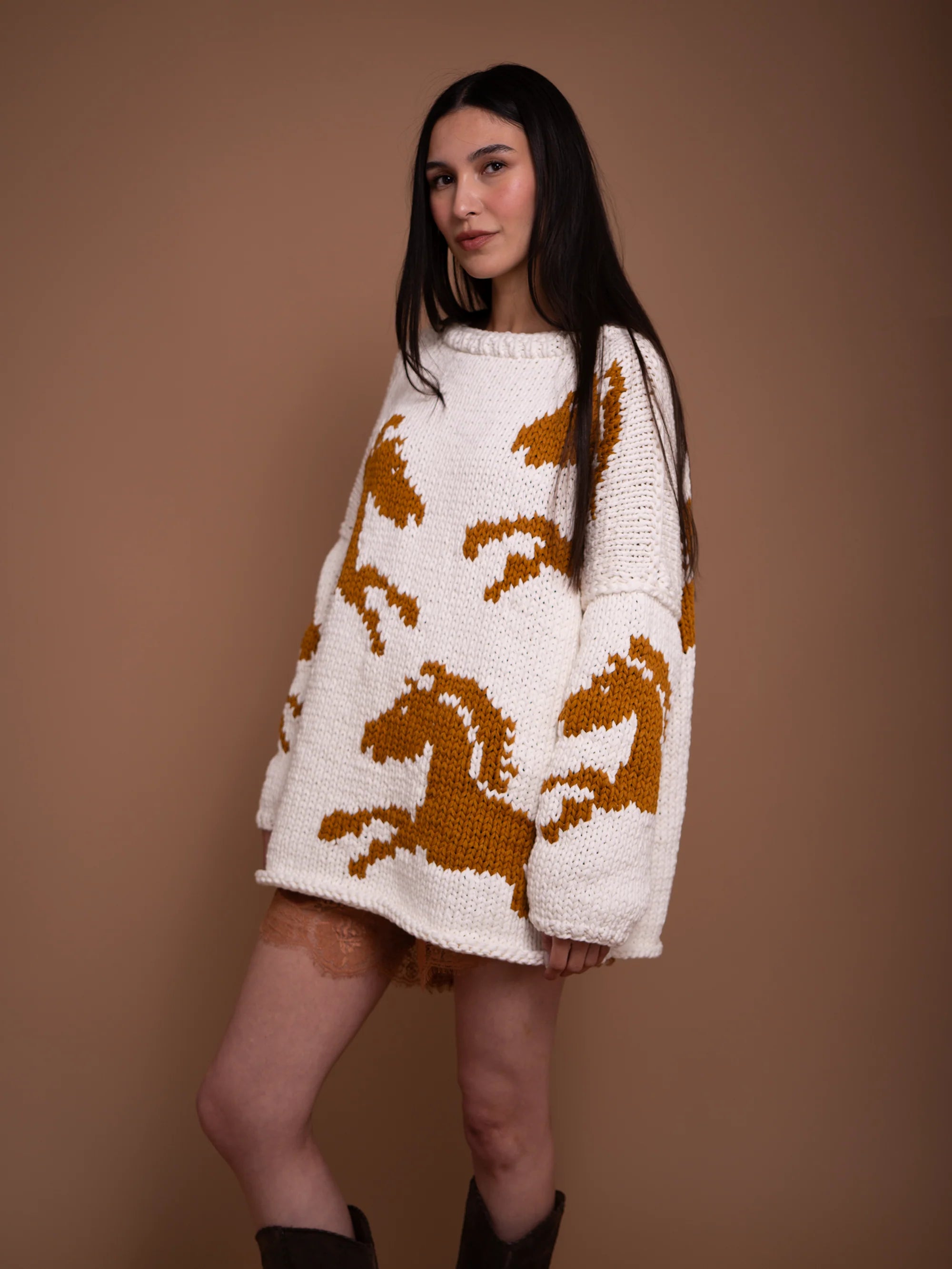 Cotton Wild Horses Pullover