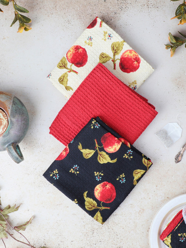 Apple Patchwork Tea Towel Bundle