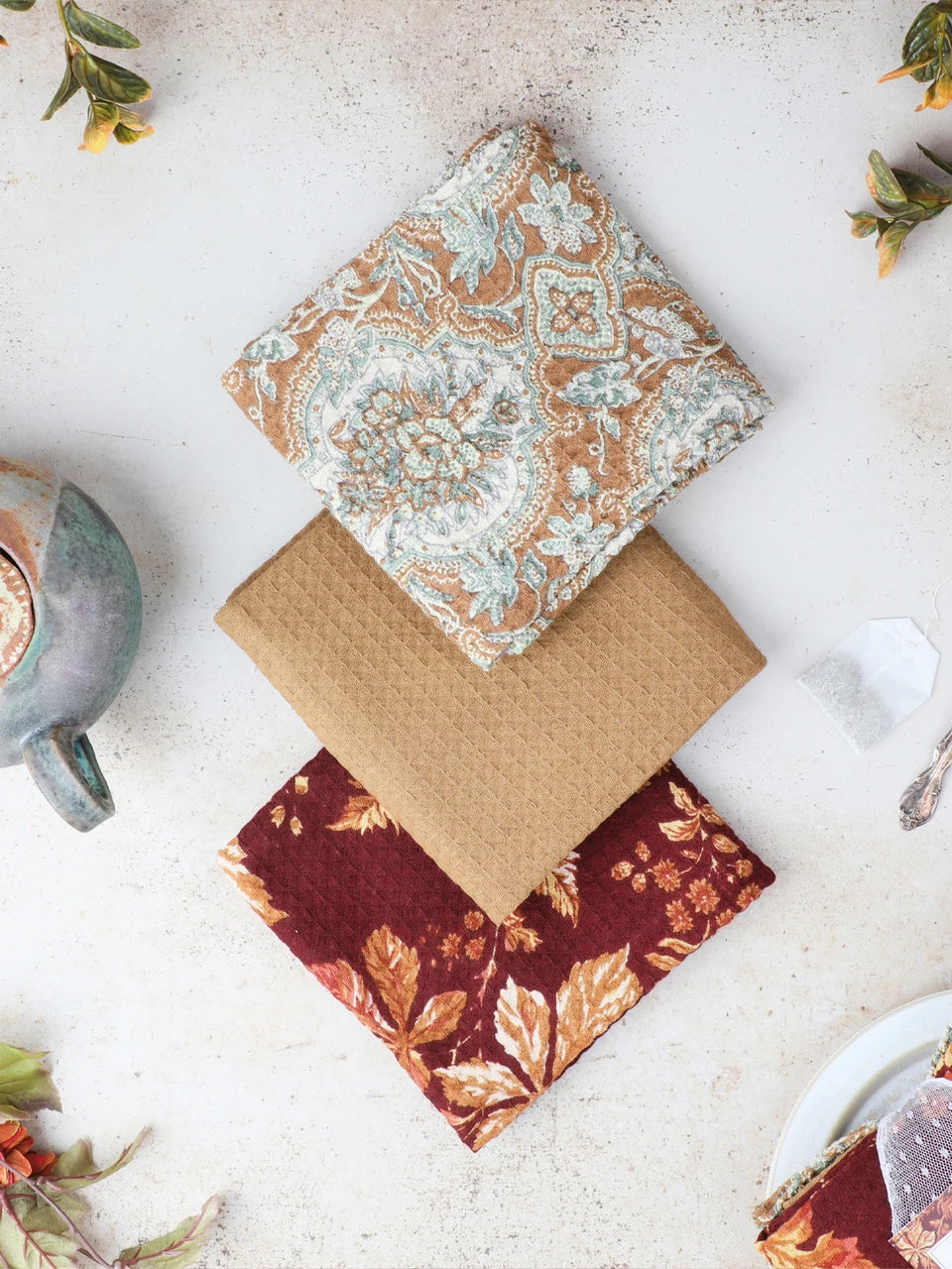 Maple Patchwork Tea Towel Bundle