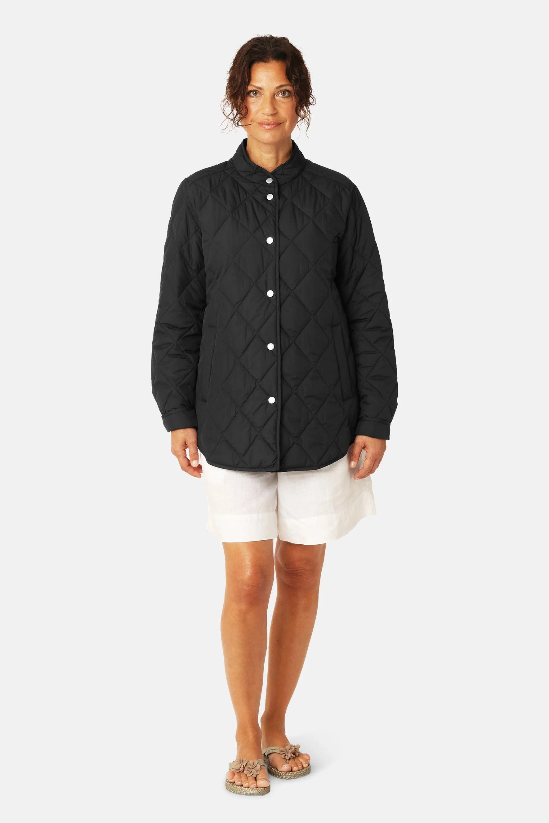Quilted Shirt Jacket -Beat04