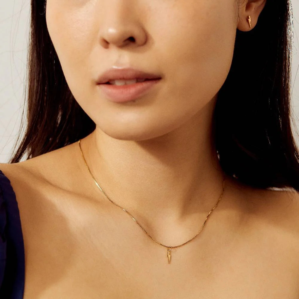 Bolt Charm Necklace