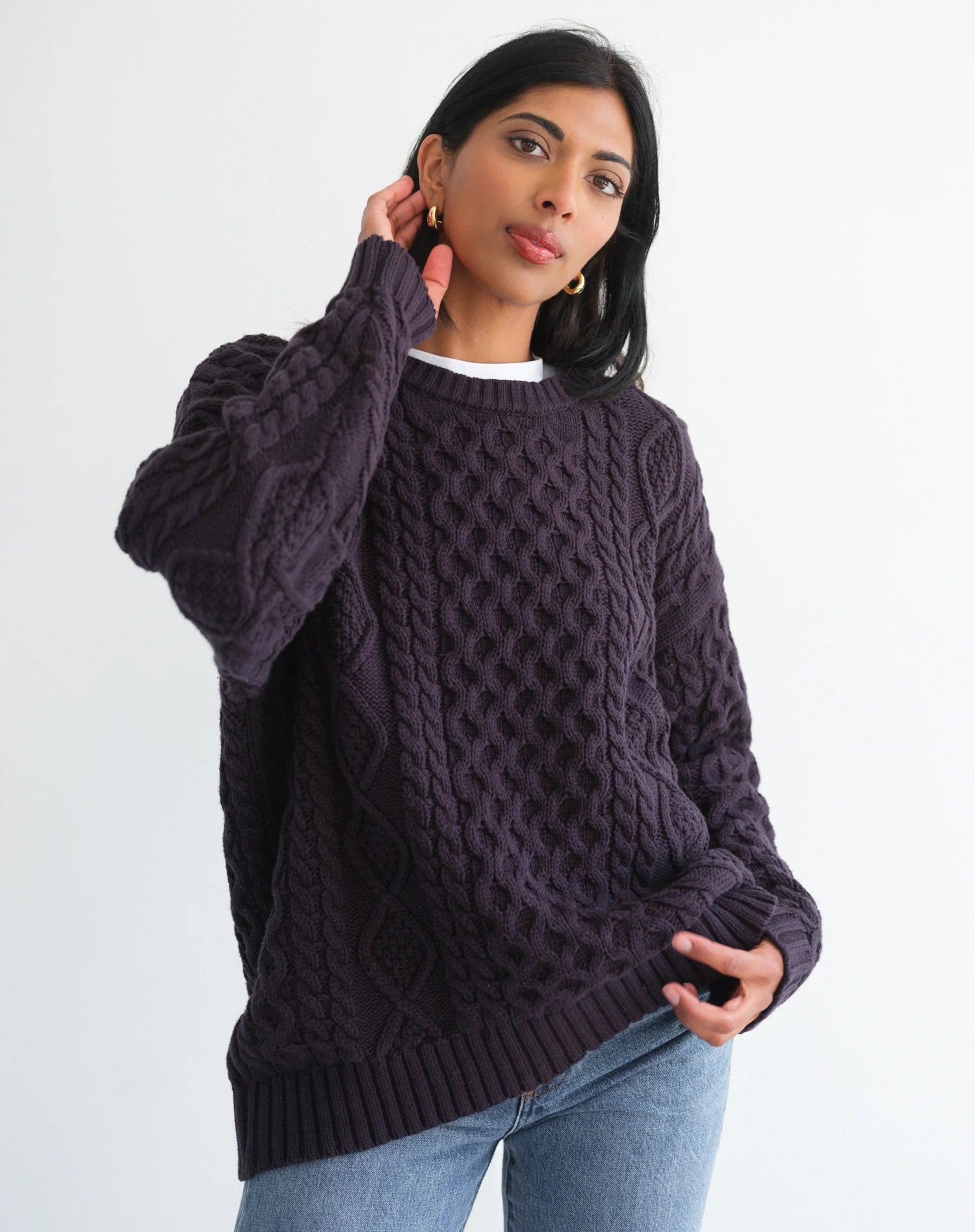 Irish Cable Oversized Sweater