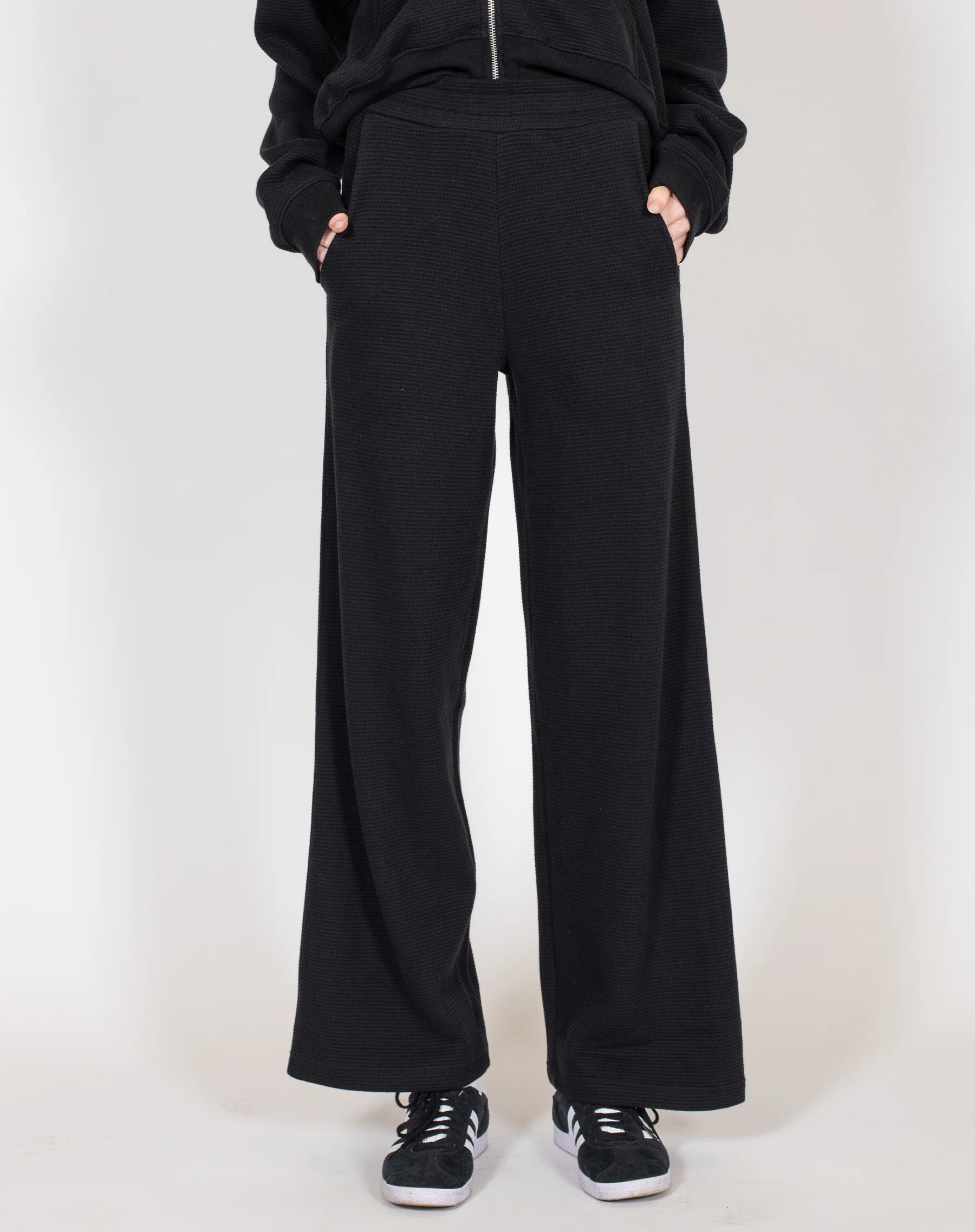 Waffle Wide Leg Pant