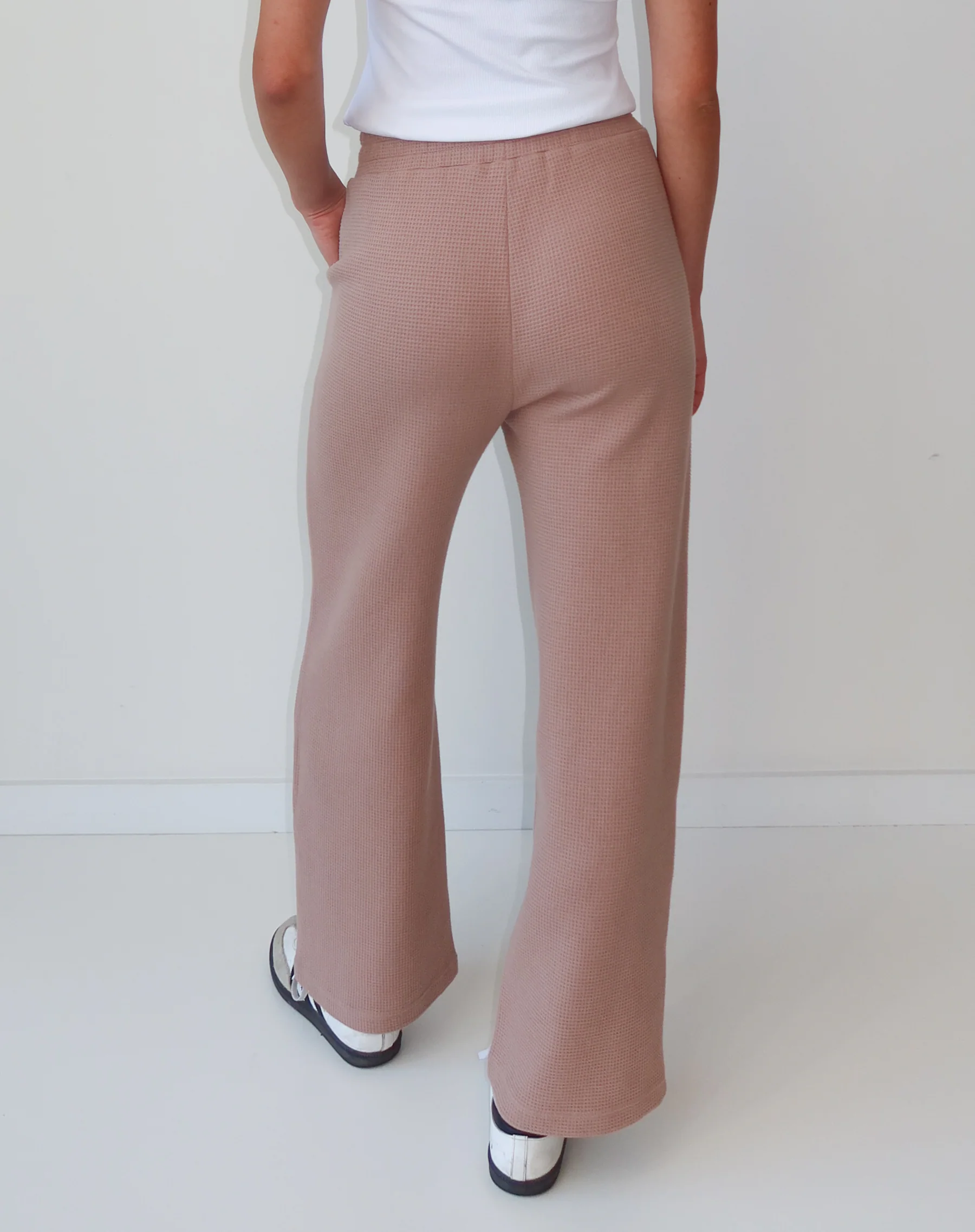 Waffle Wide Leg Pant