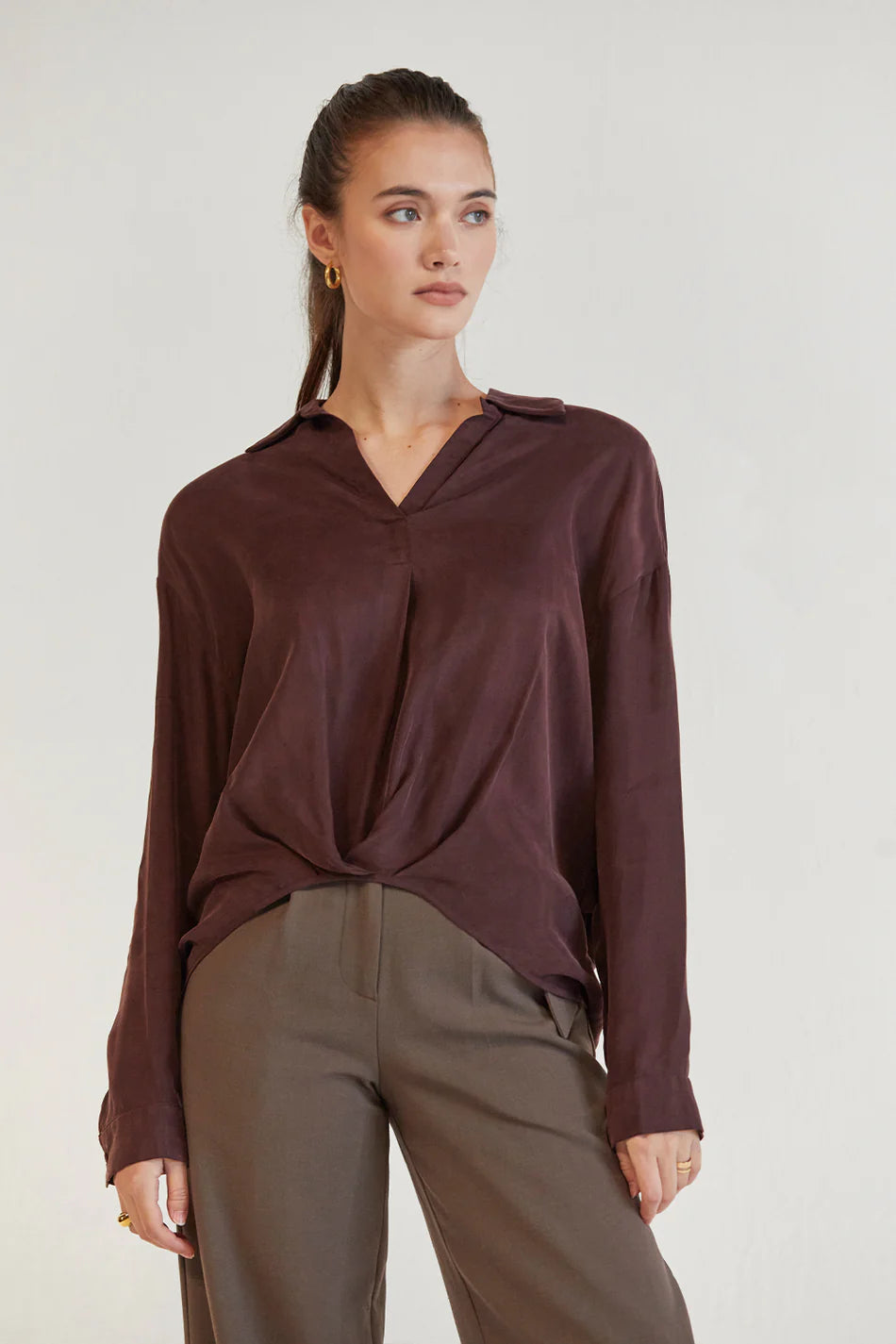 Milena Cupro Blouse