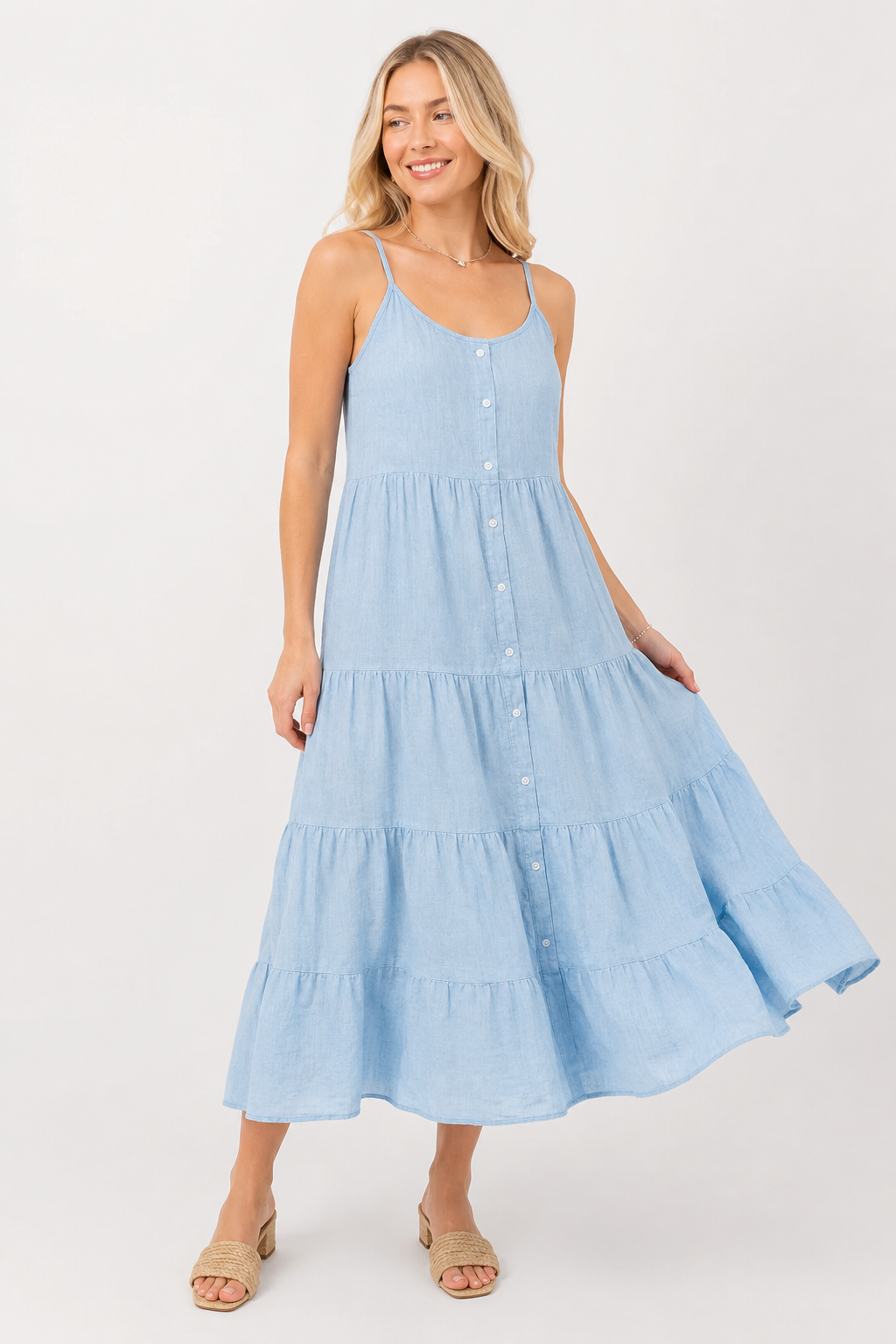 Button Detail Dress