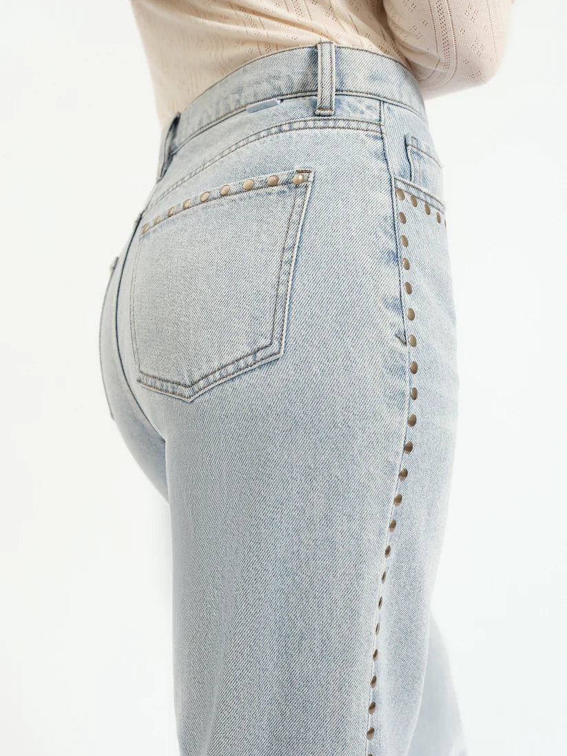 Far Out Studded Wide Leg Jean