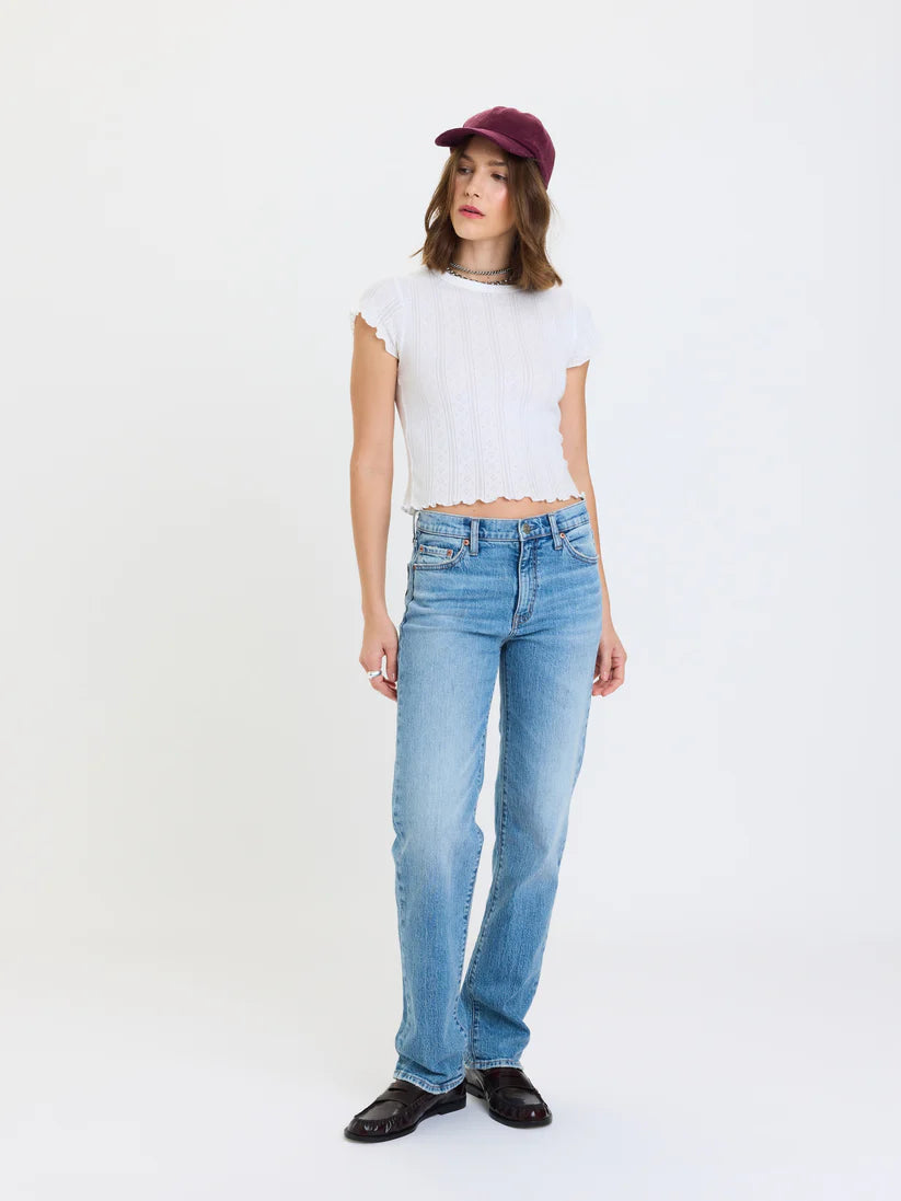 Rebel Mid Rise Slim Straight