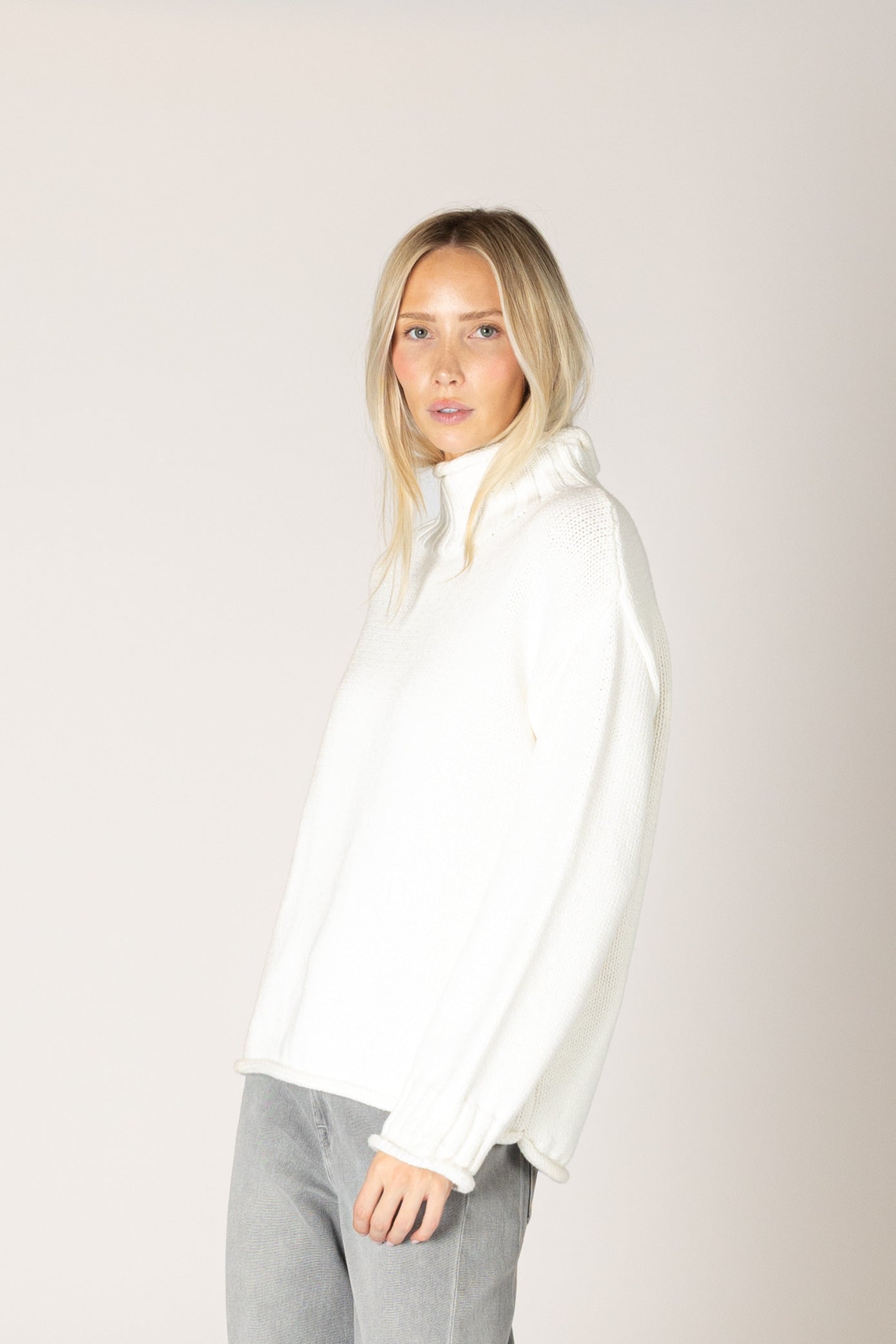 Dolly Chunky Mock Sweater