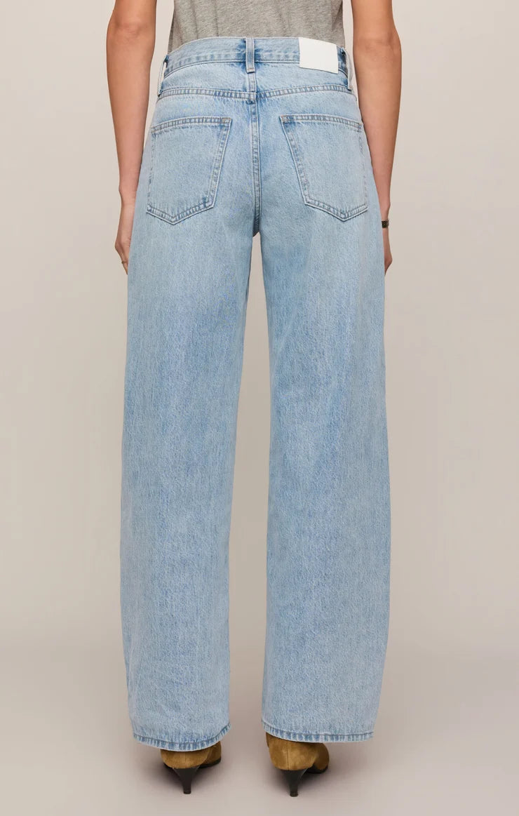 the Show Off High Rise Bowed Jean
