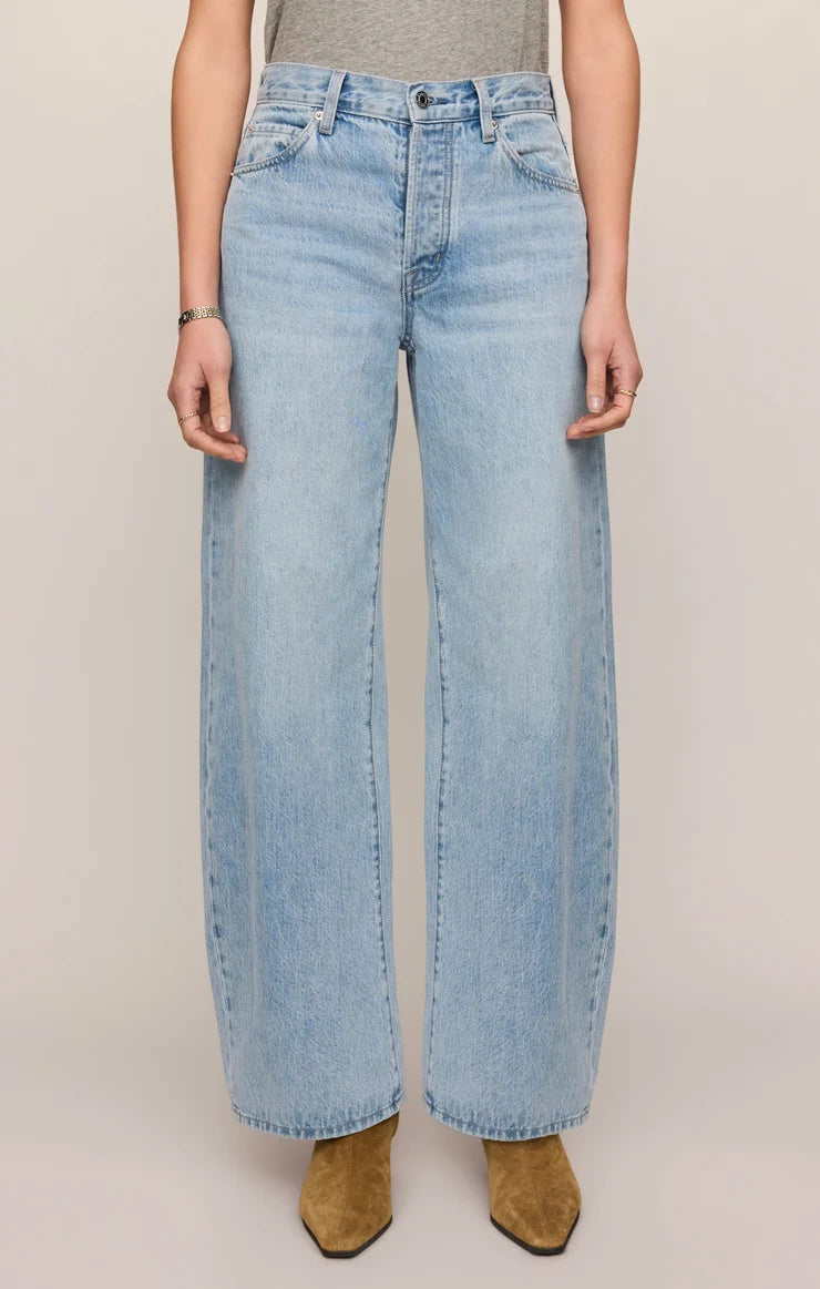 the Show Off High Rise Bowed Jean