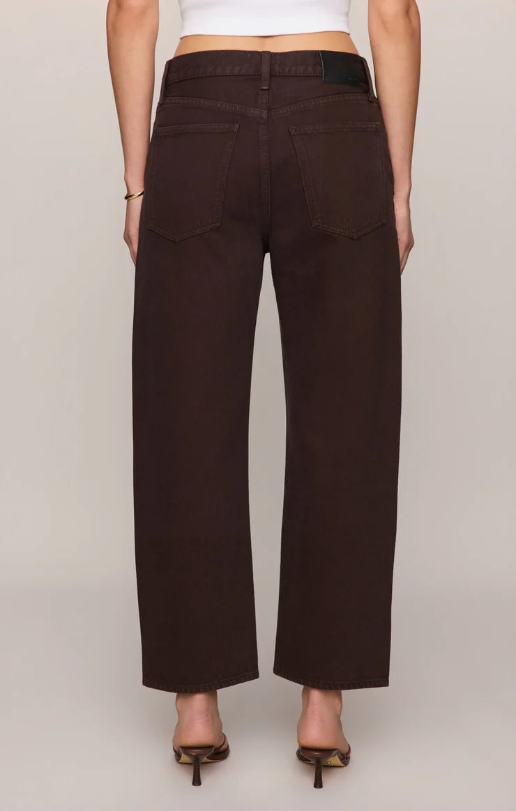 the Off Duty Mid Rise Bowed Denim
