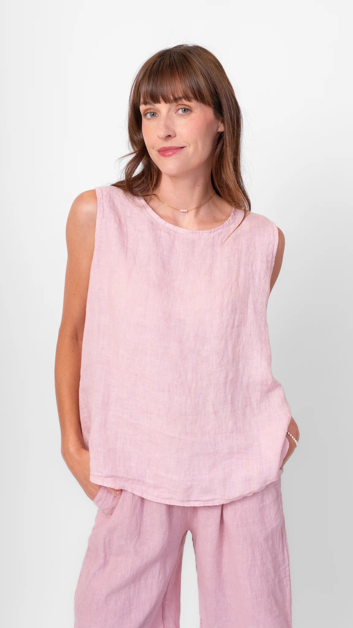 Linen Simple Tank Top
