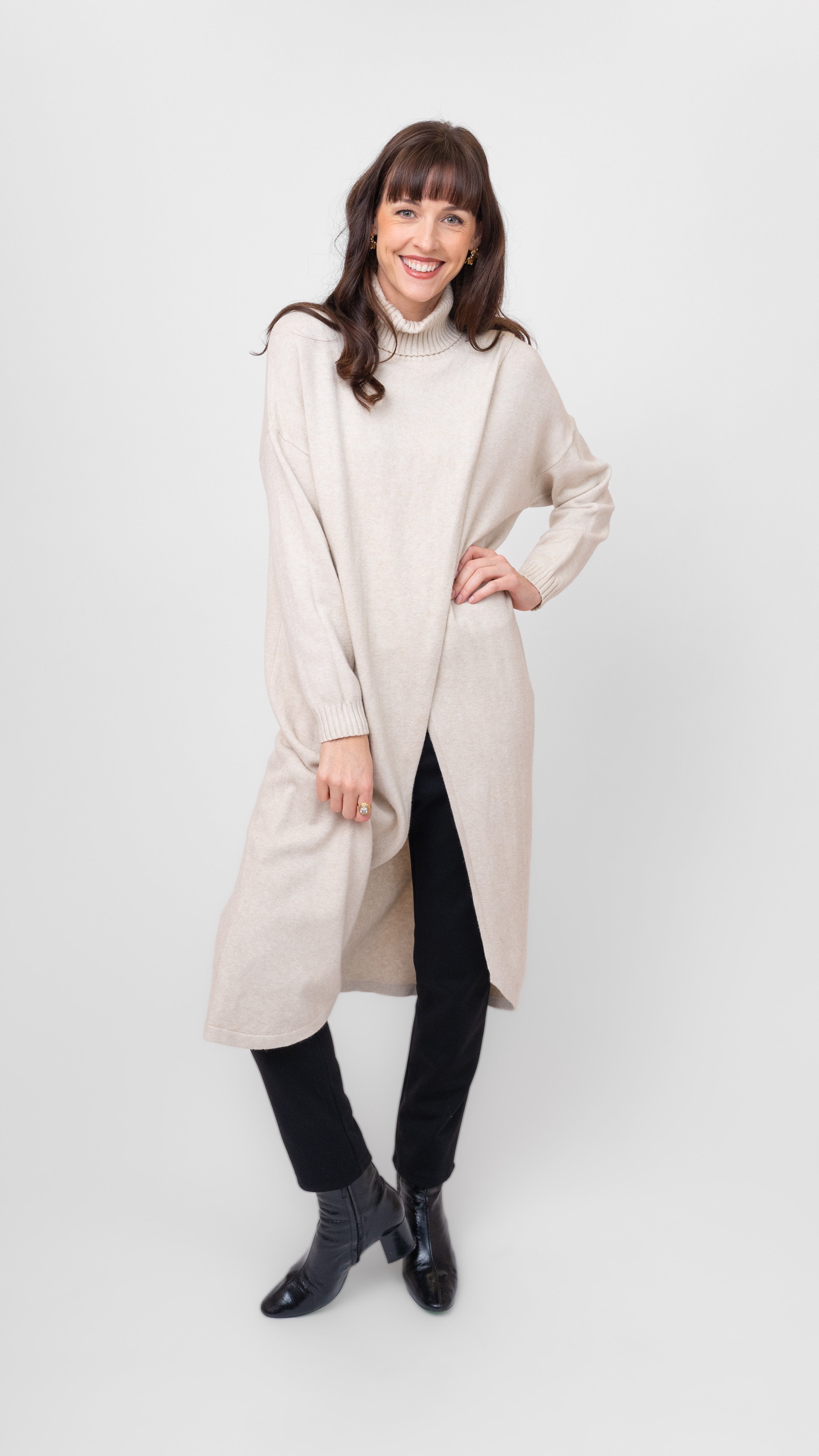 Long Turtleneck Sweater
