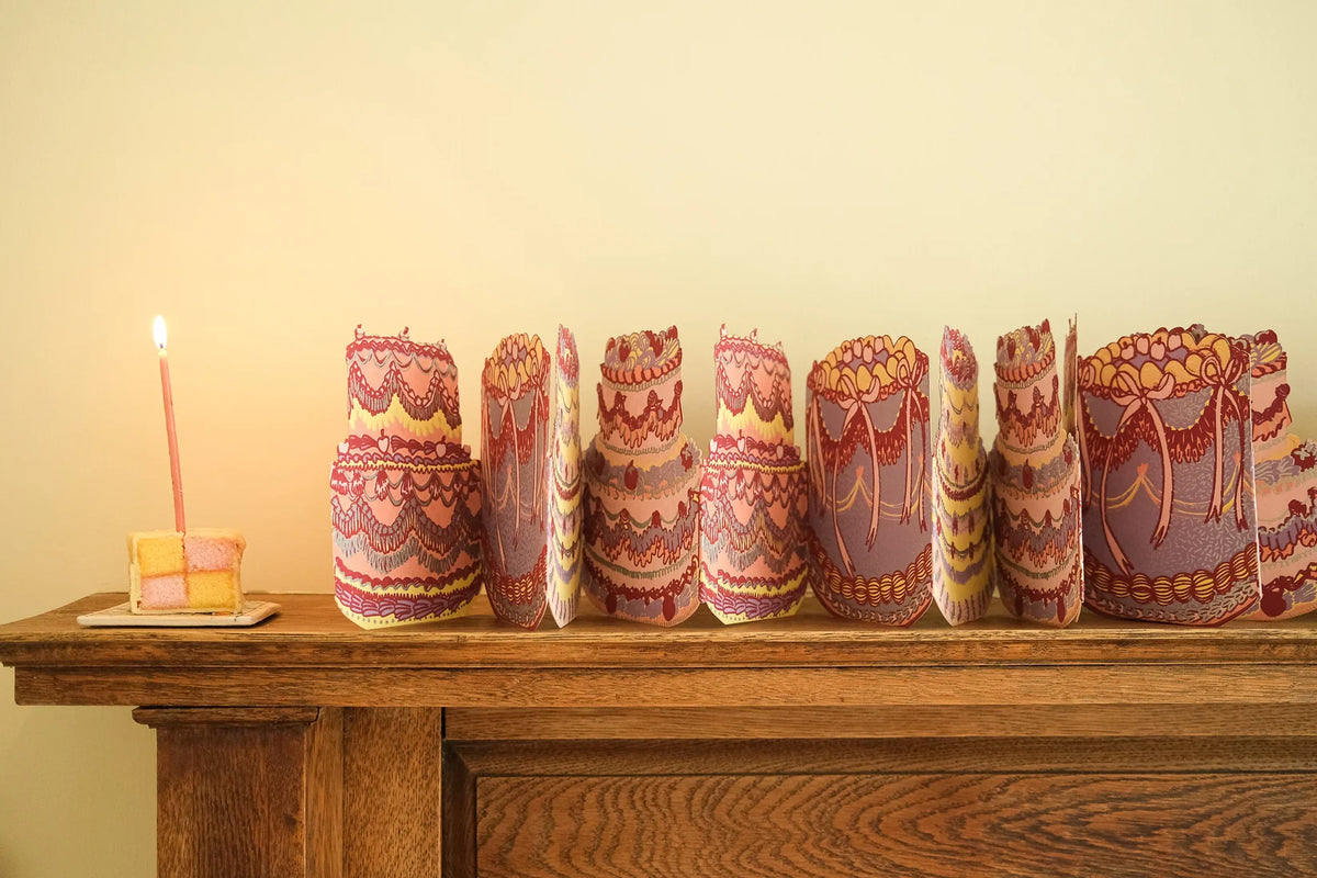 Birthday Cake Concertina Garland
