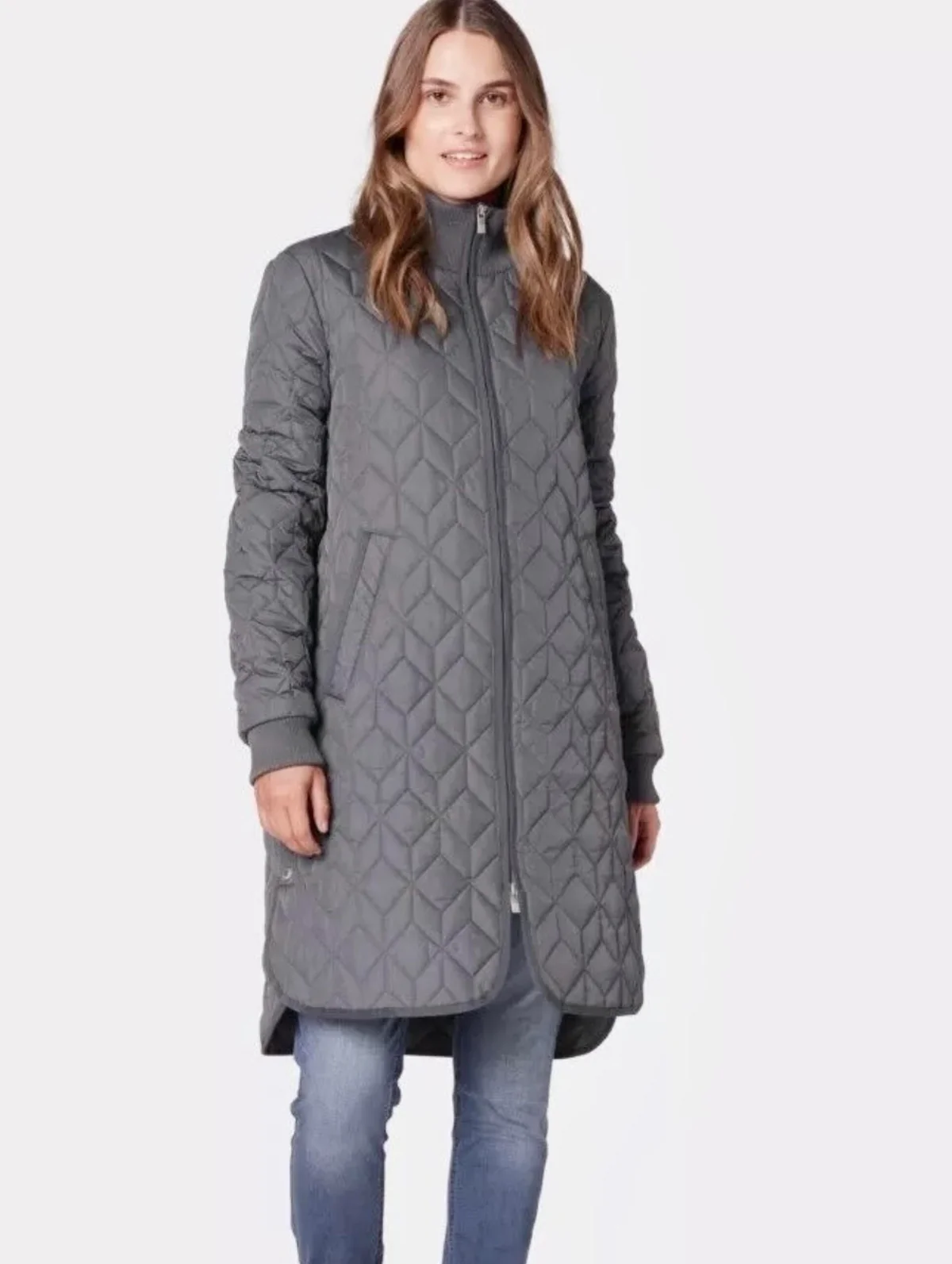 Ilse Jacobsen Long Quilted Coat ART06