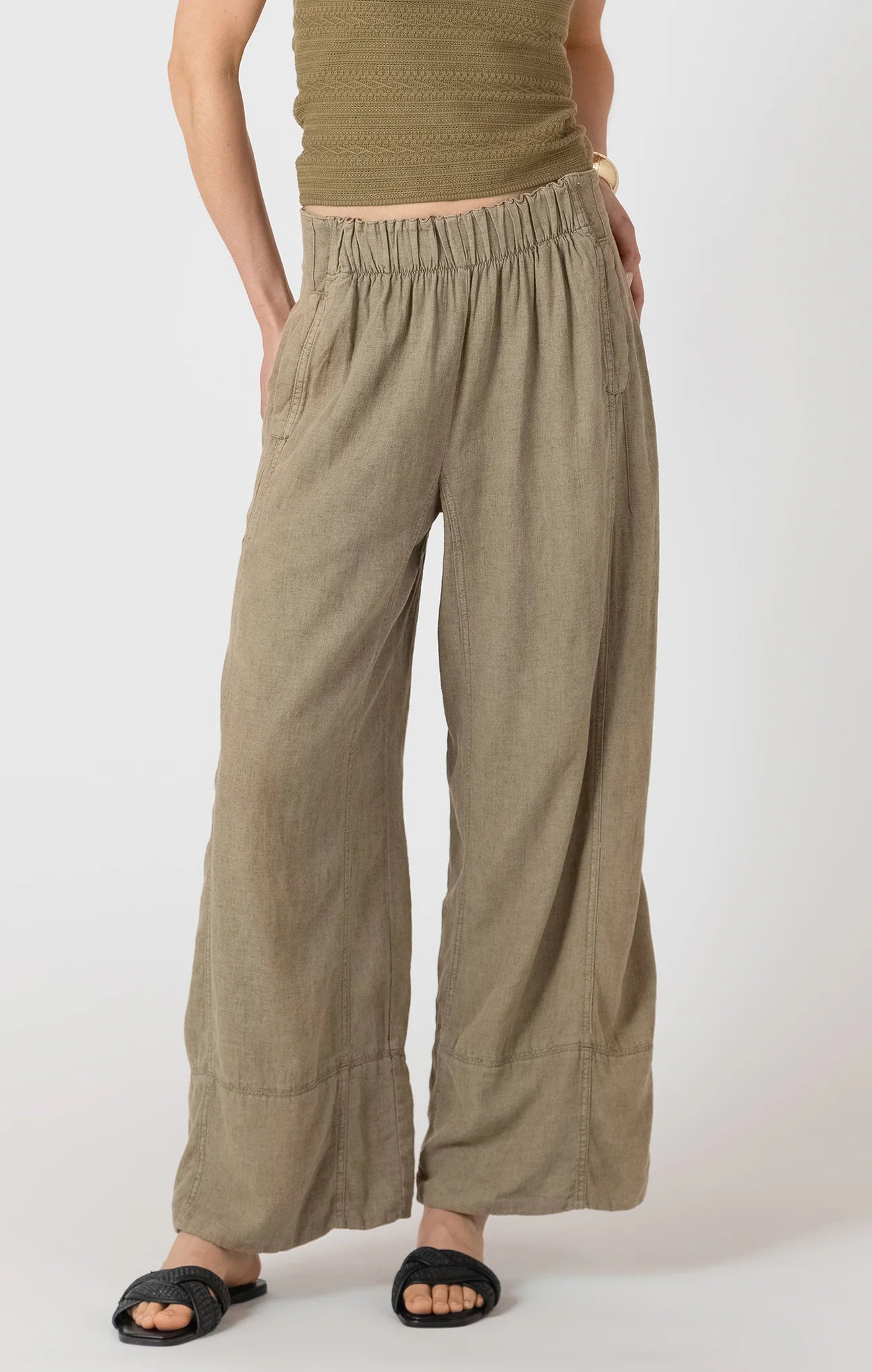 Wide Leg Linen Pant