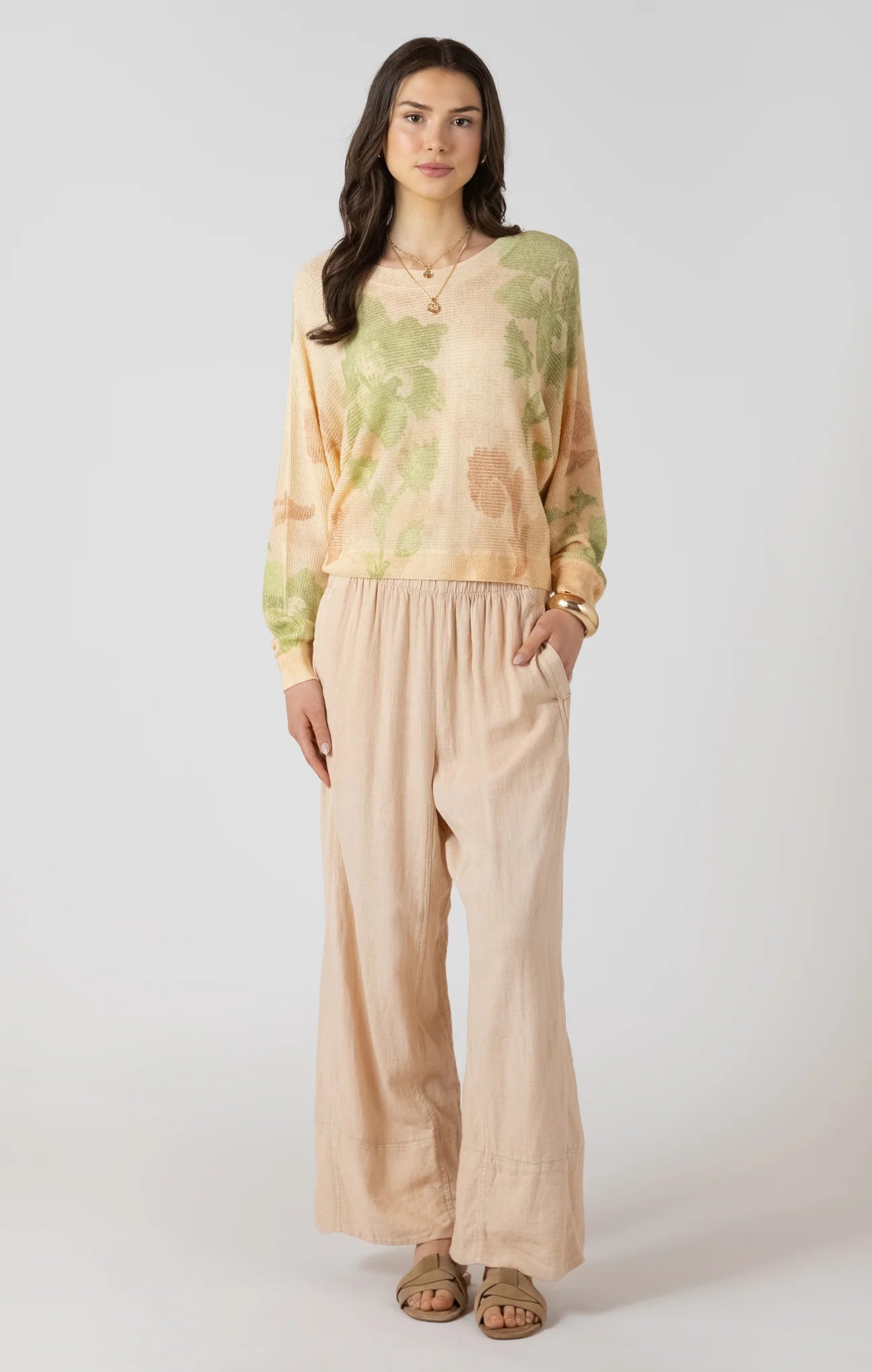 Wide Leg Linen Pant