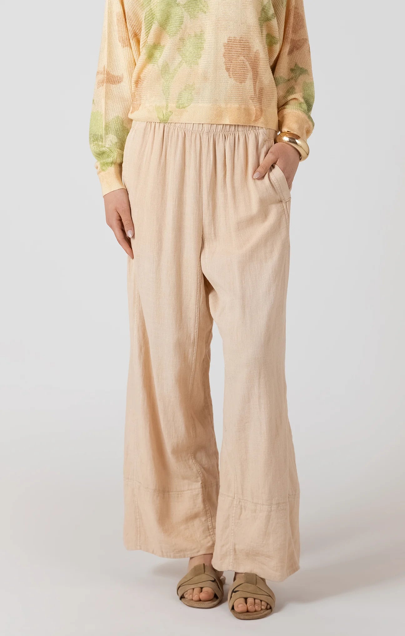 Wide Leg Linen Pant