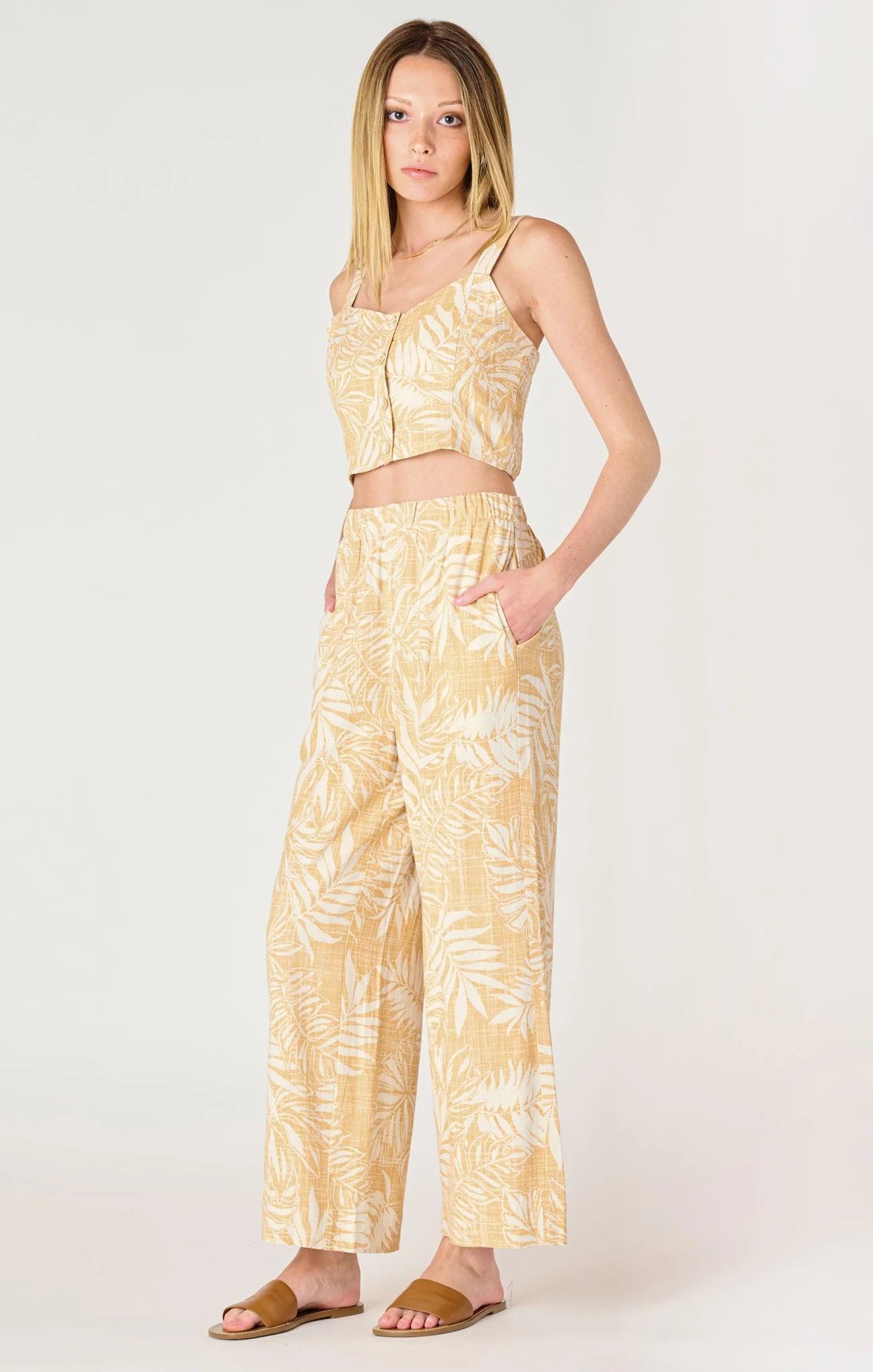 Wide Leg Linen Pant