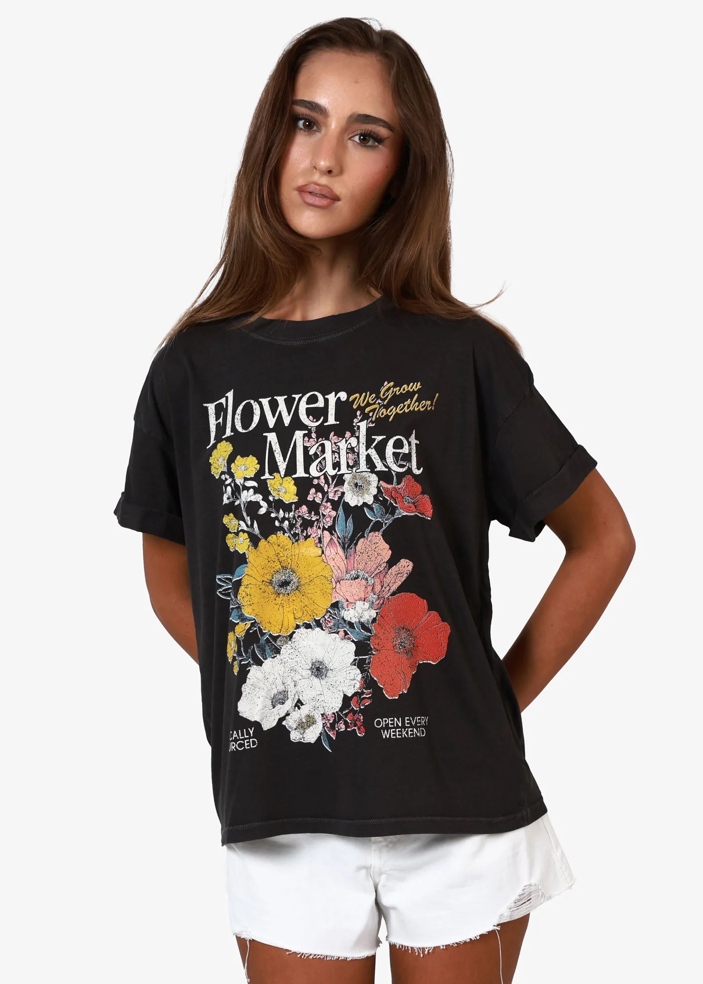 Flower Market Boyfriend Tee