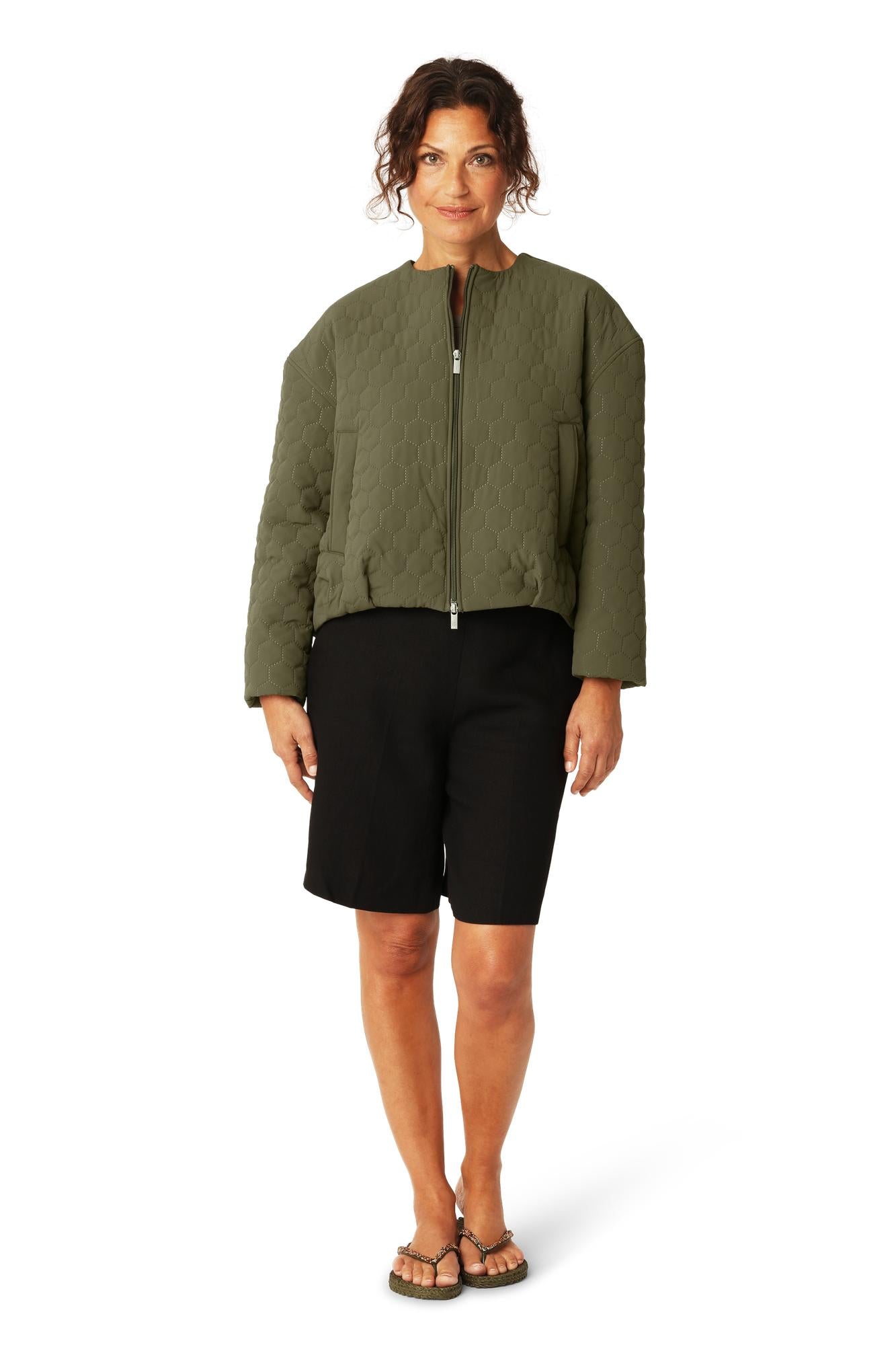 Honeycomb Short Quilted Jacket