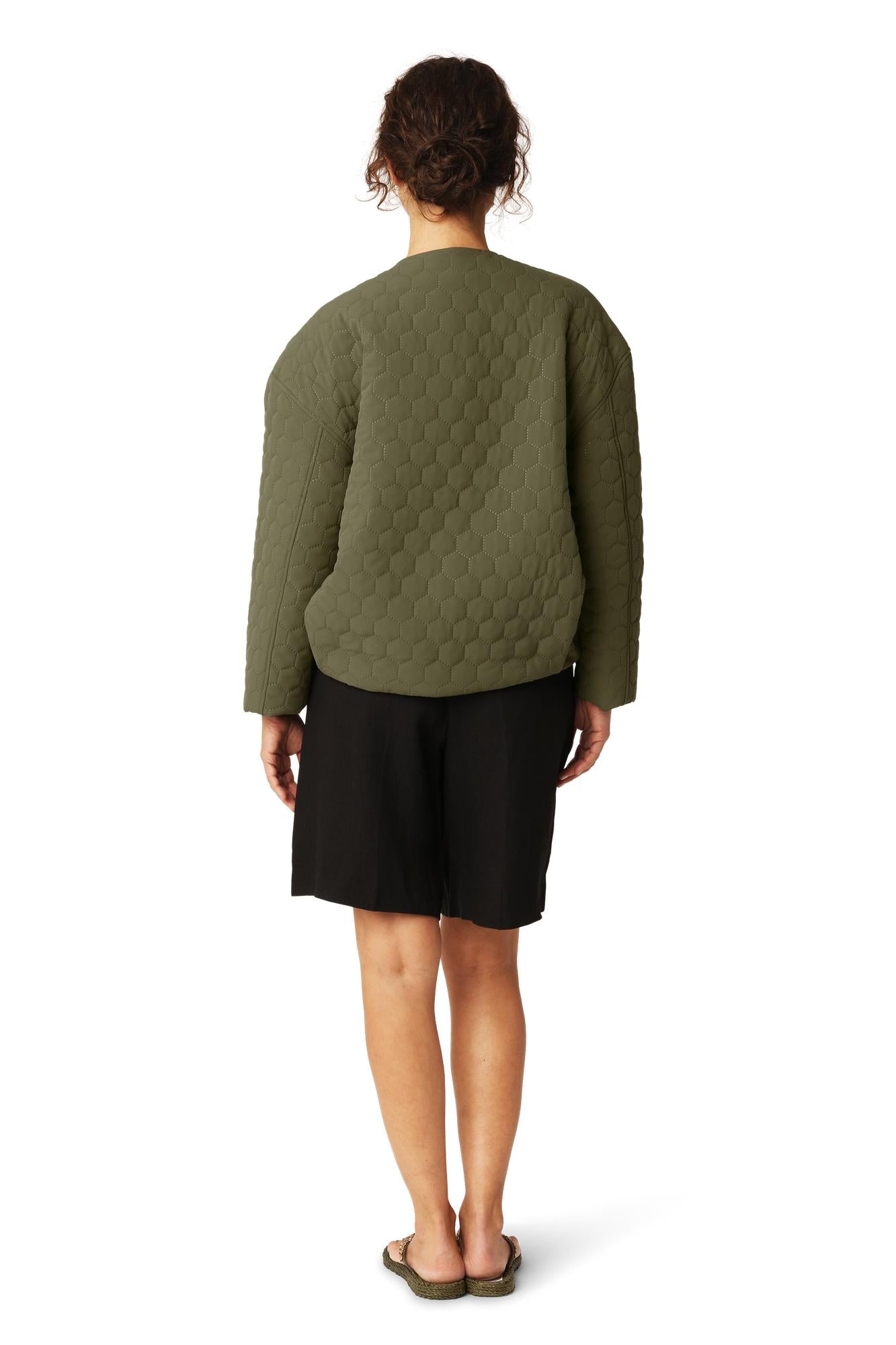 Honeycomb Short Quilted Jacket