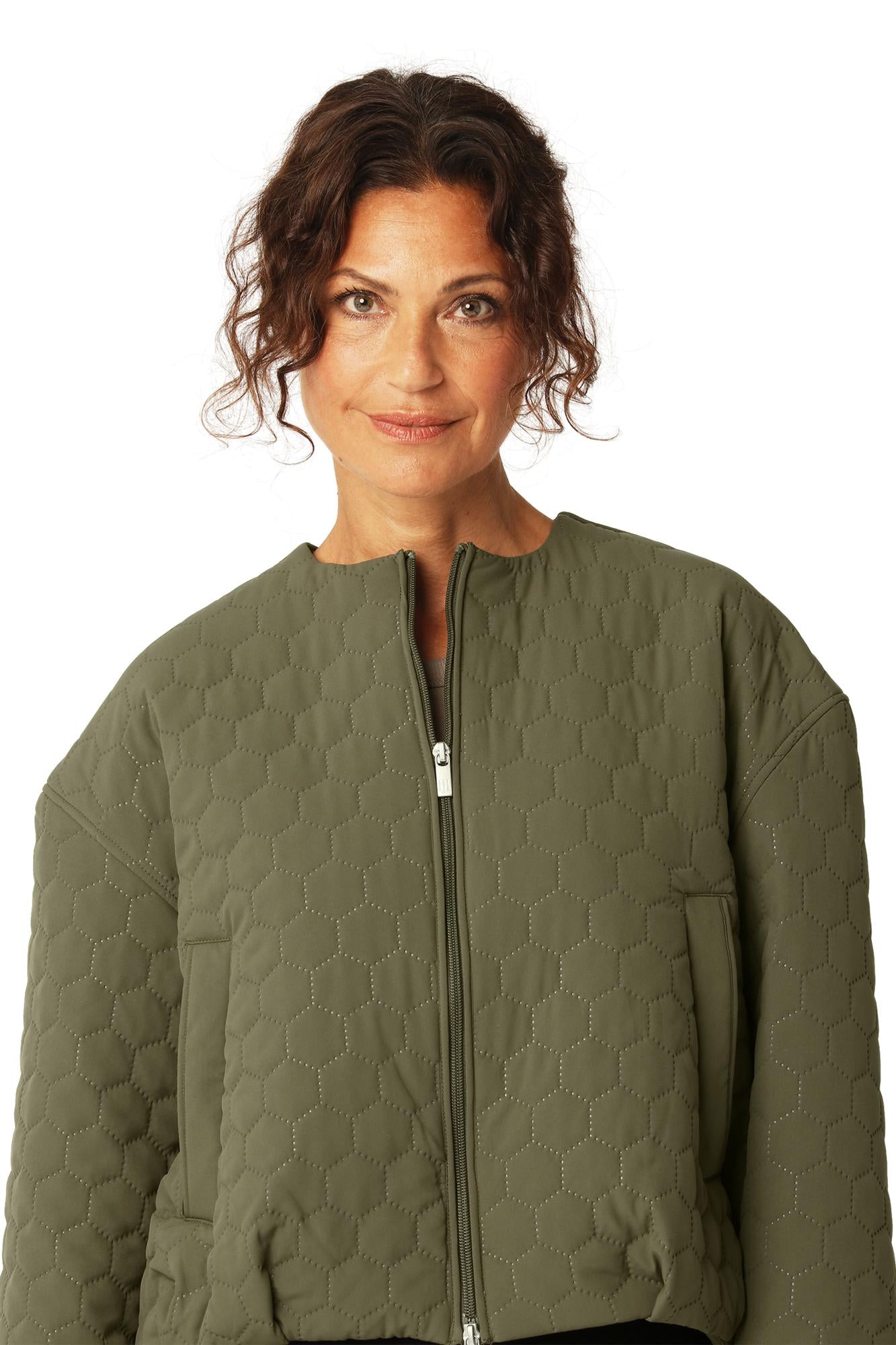 Honeycomb Short Quilted Jacket