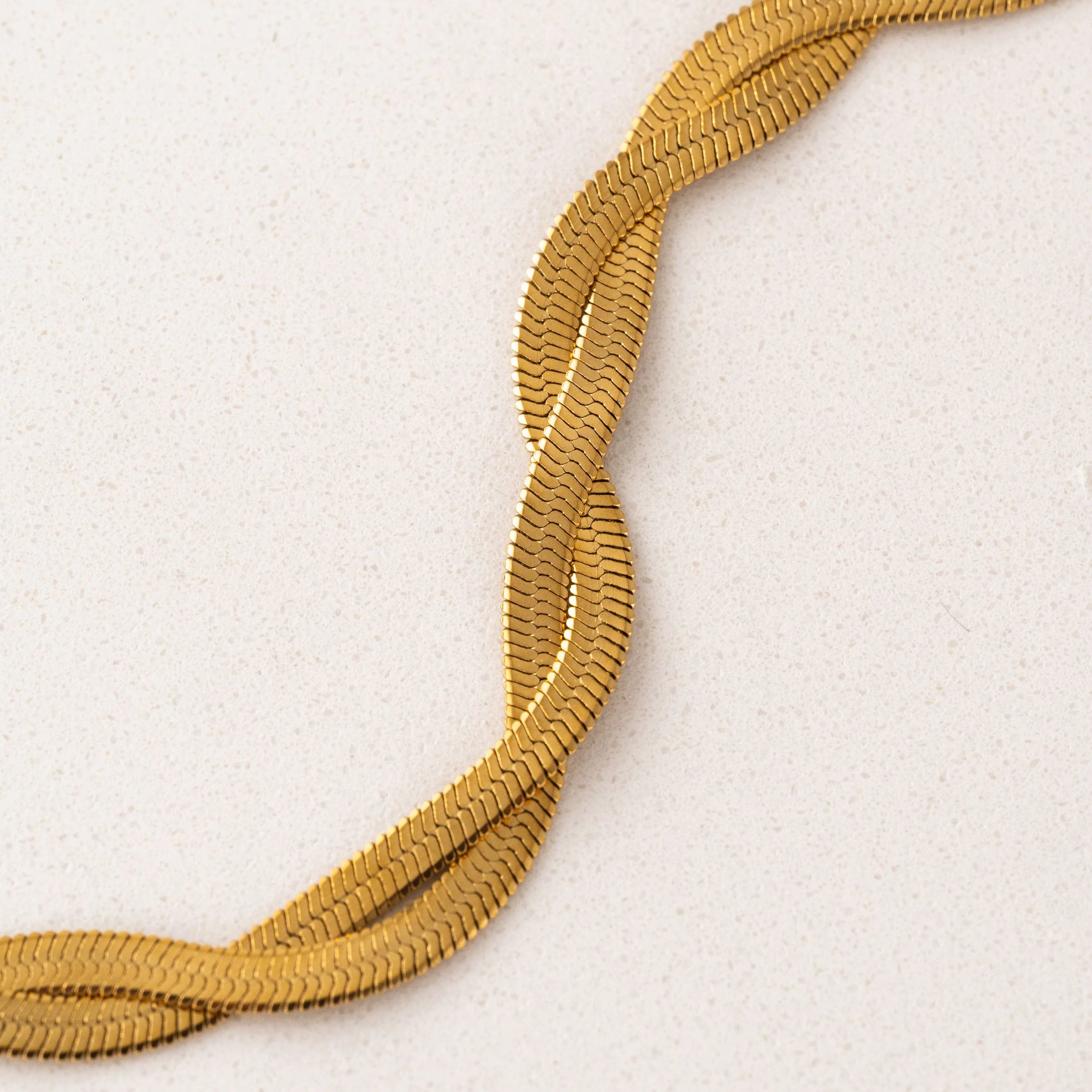 Josie Twist Herringbone Necklace