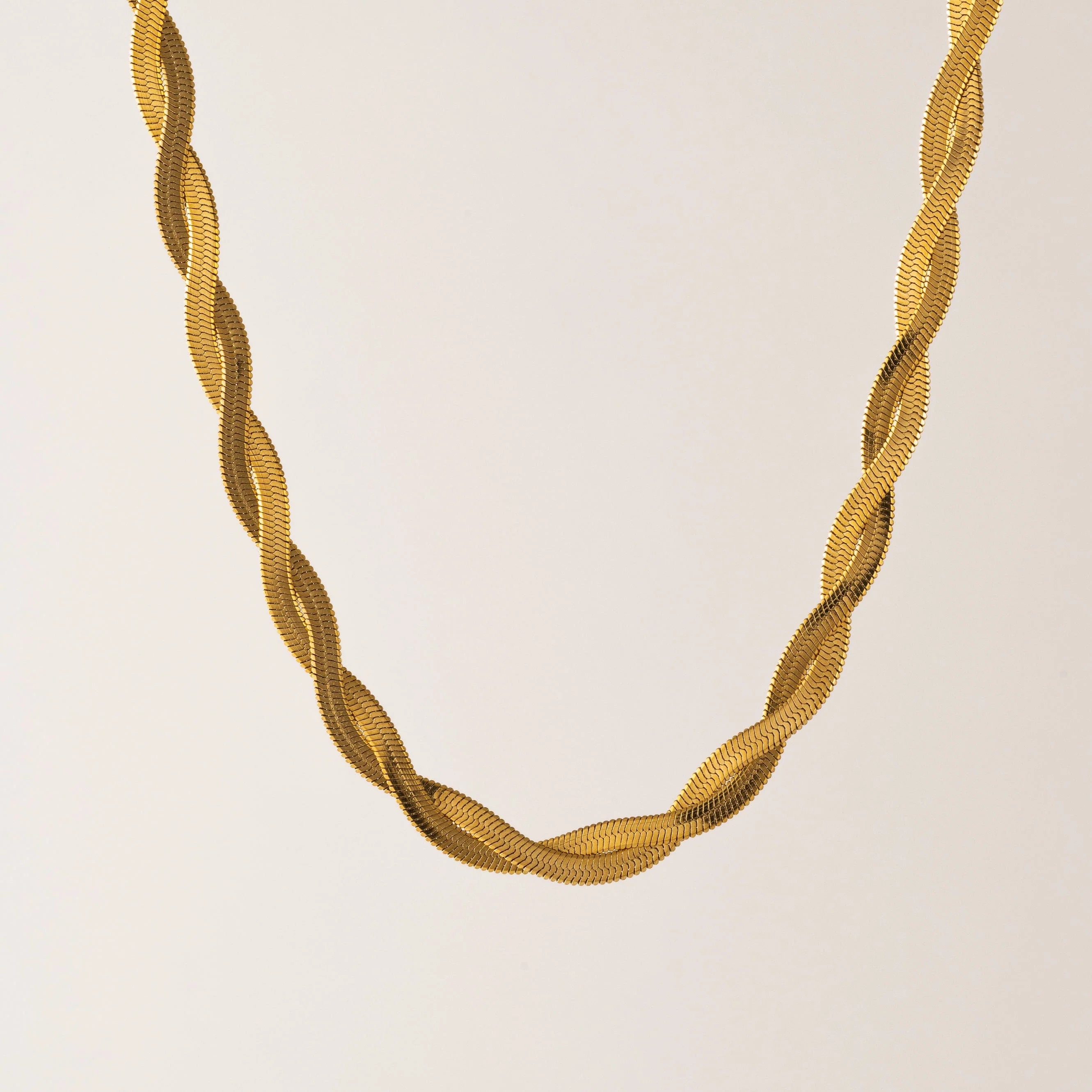 Josie Twist Herringbone Necklace