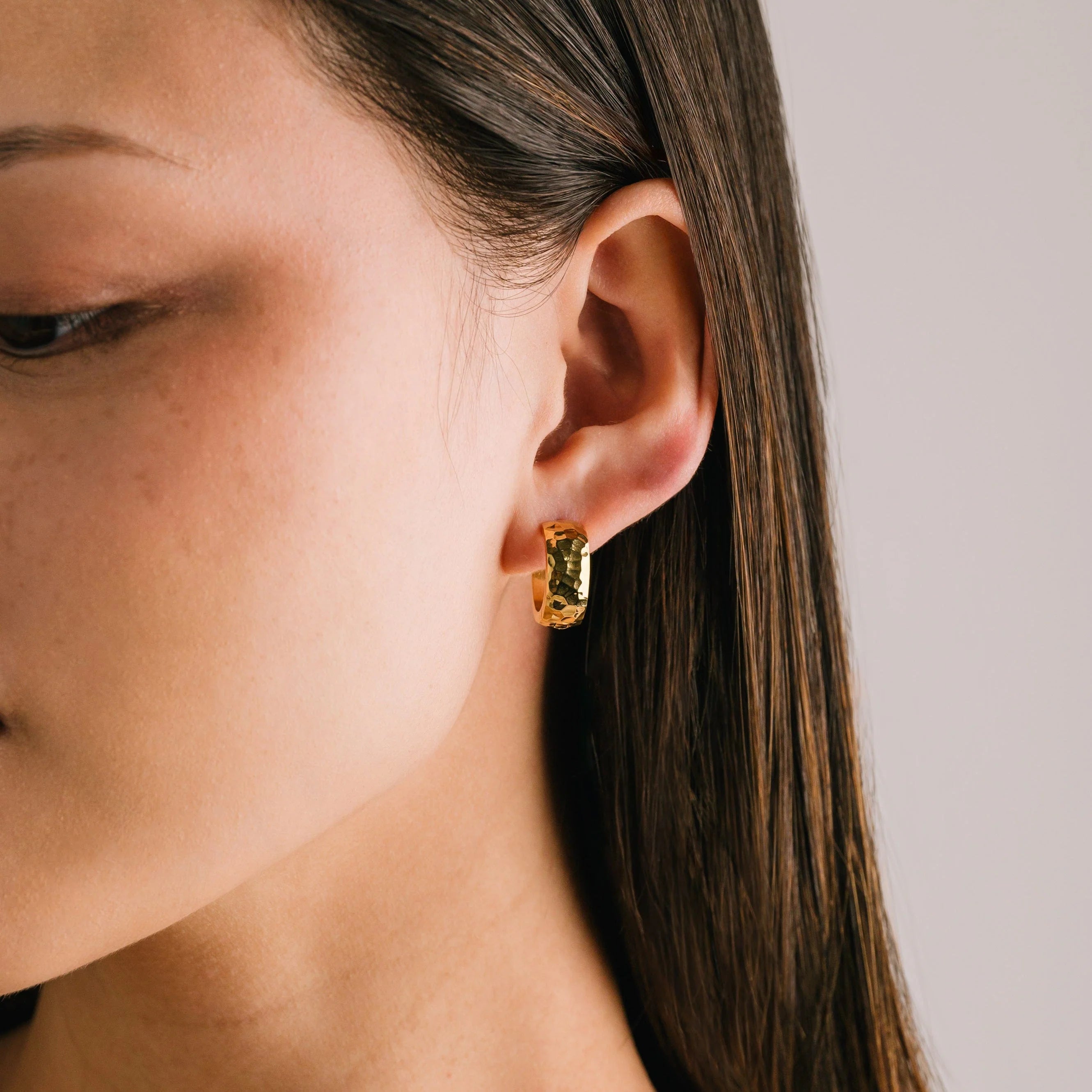 Kirra Gold Hoop Earrings - waterproof
