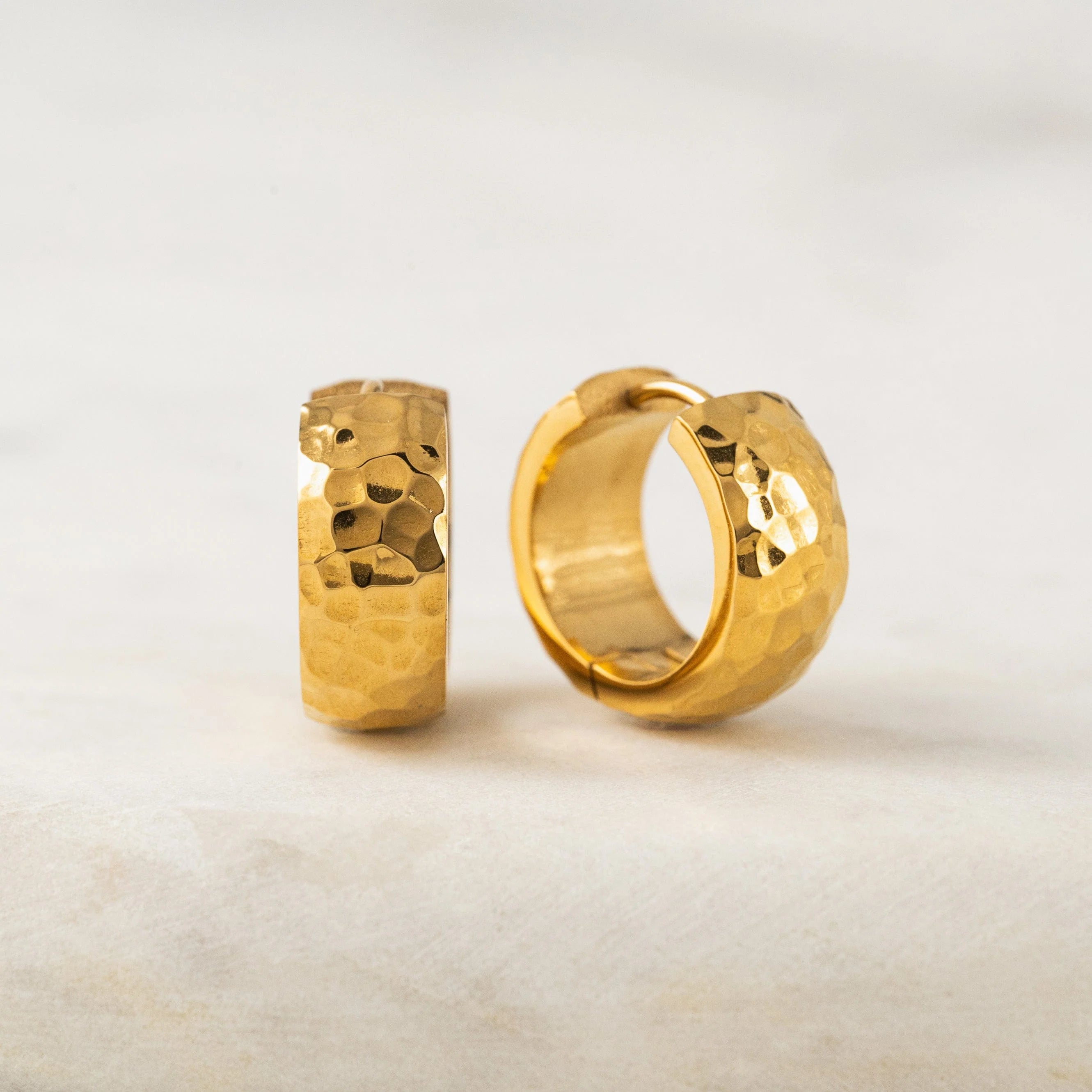 Kirra Gold Hoop Earrings - waterproof