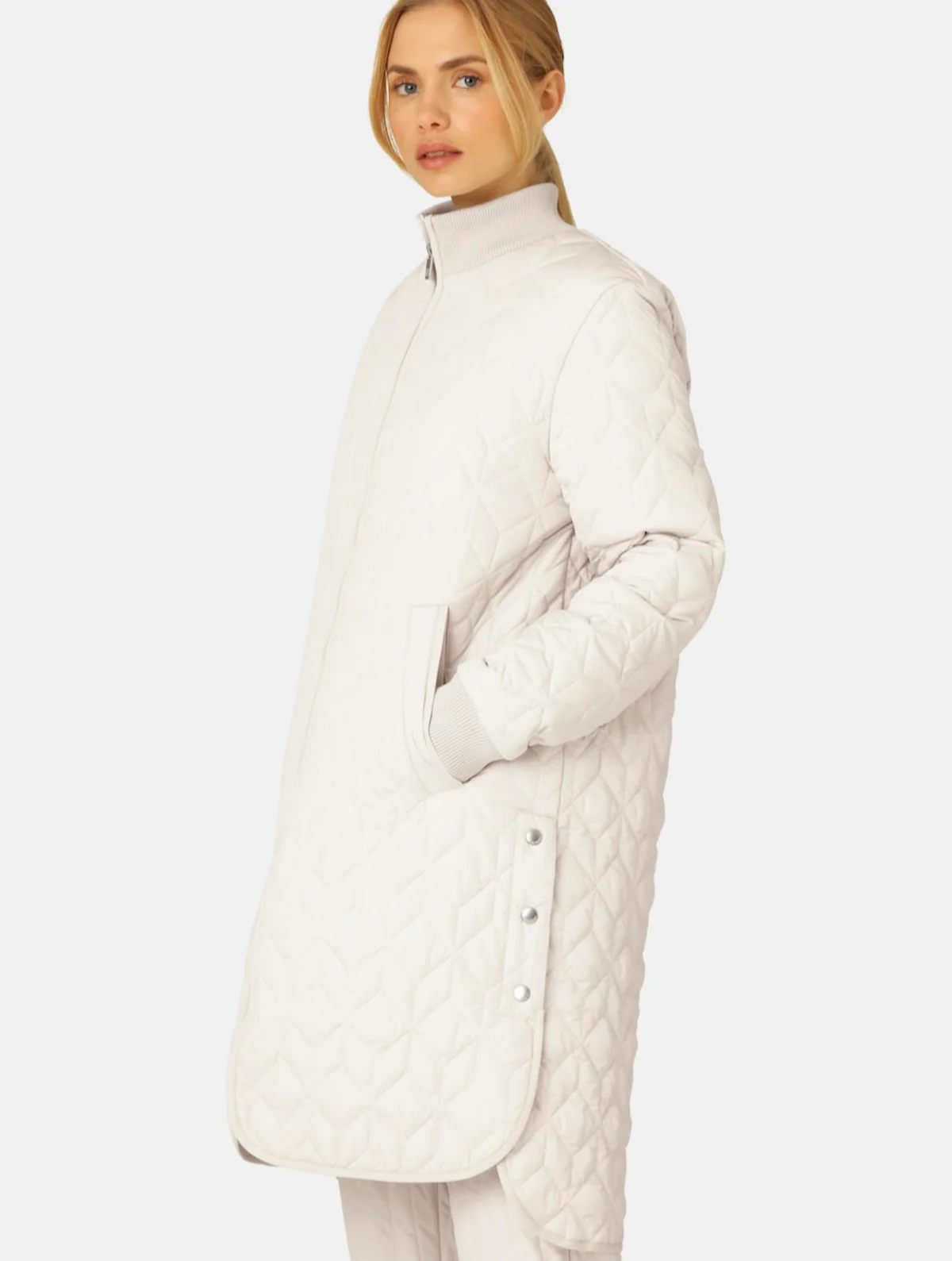 Ilse Jacobsen Long Quilted Coat ART06